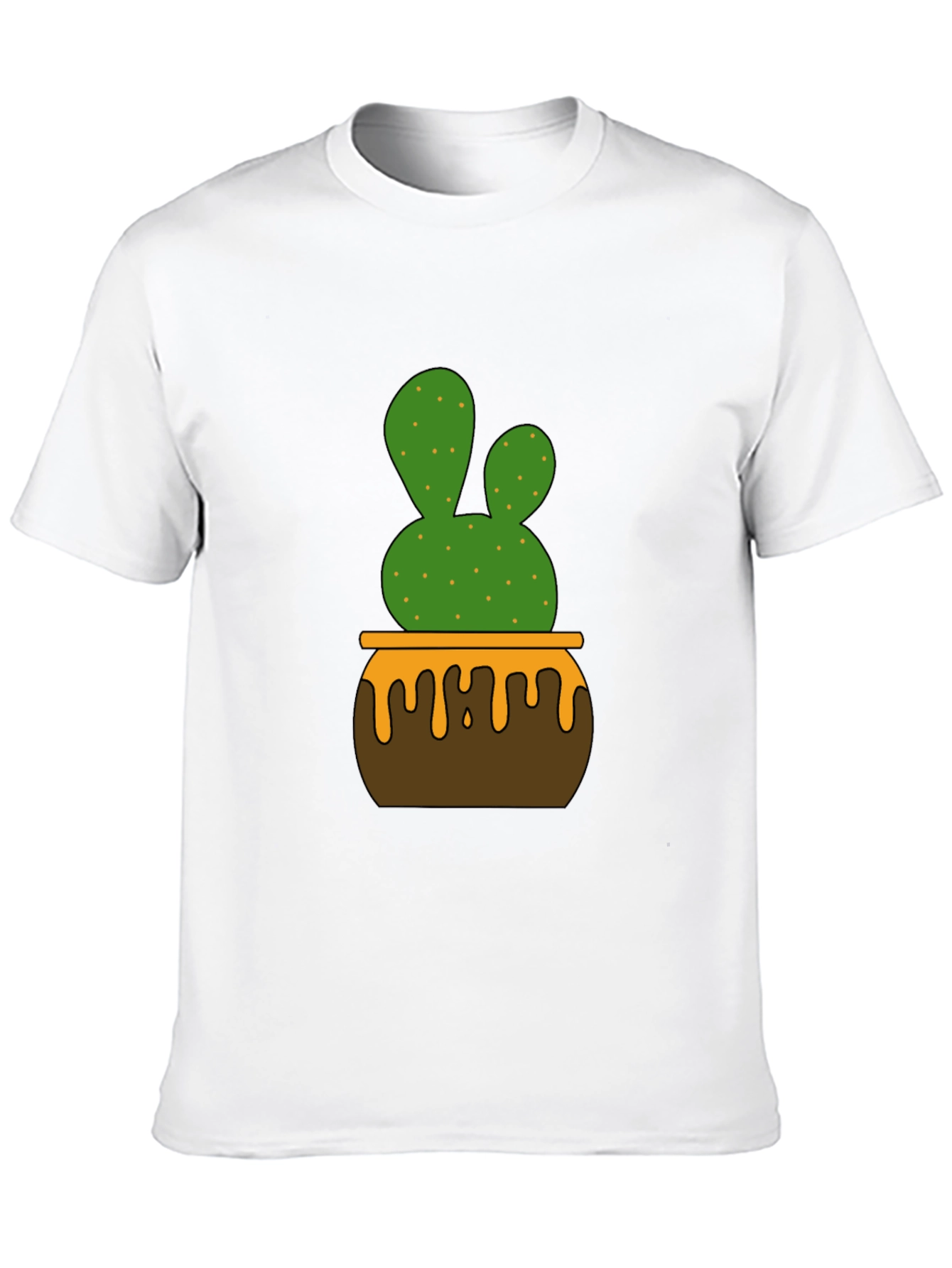 Cactus in Pot Graphic Tee - Stylish Unisex T-Shirt