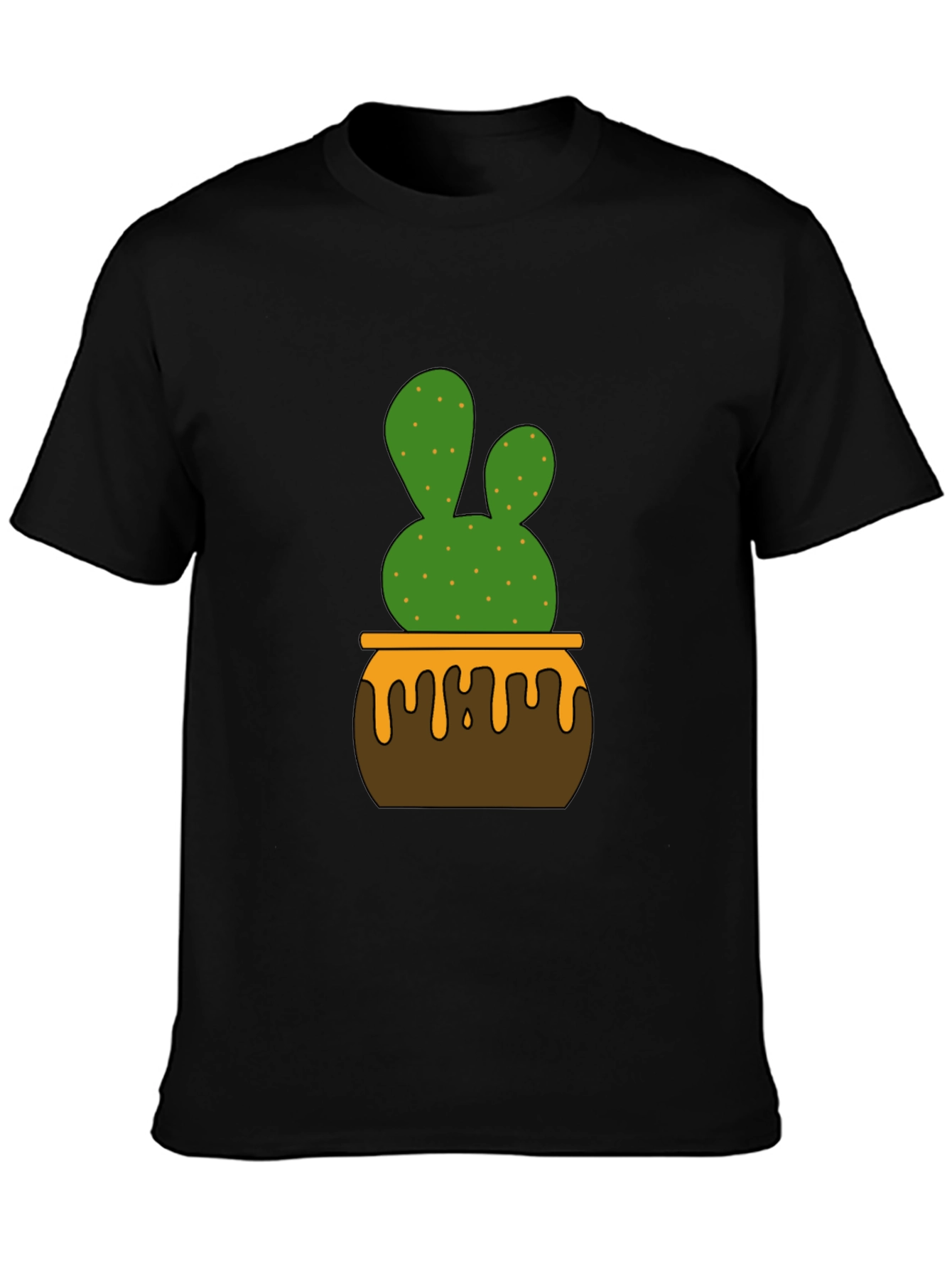 Cactus in Pot Graphic Tee - Stylish Unisex T-Shirt