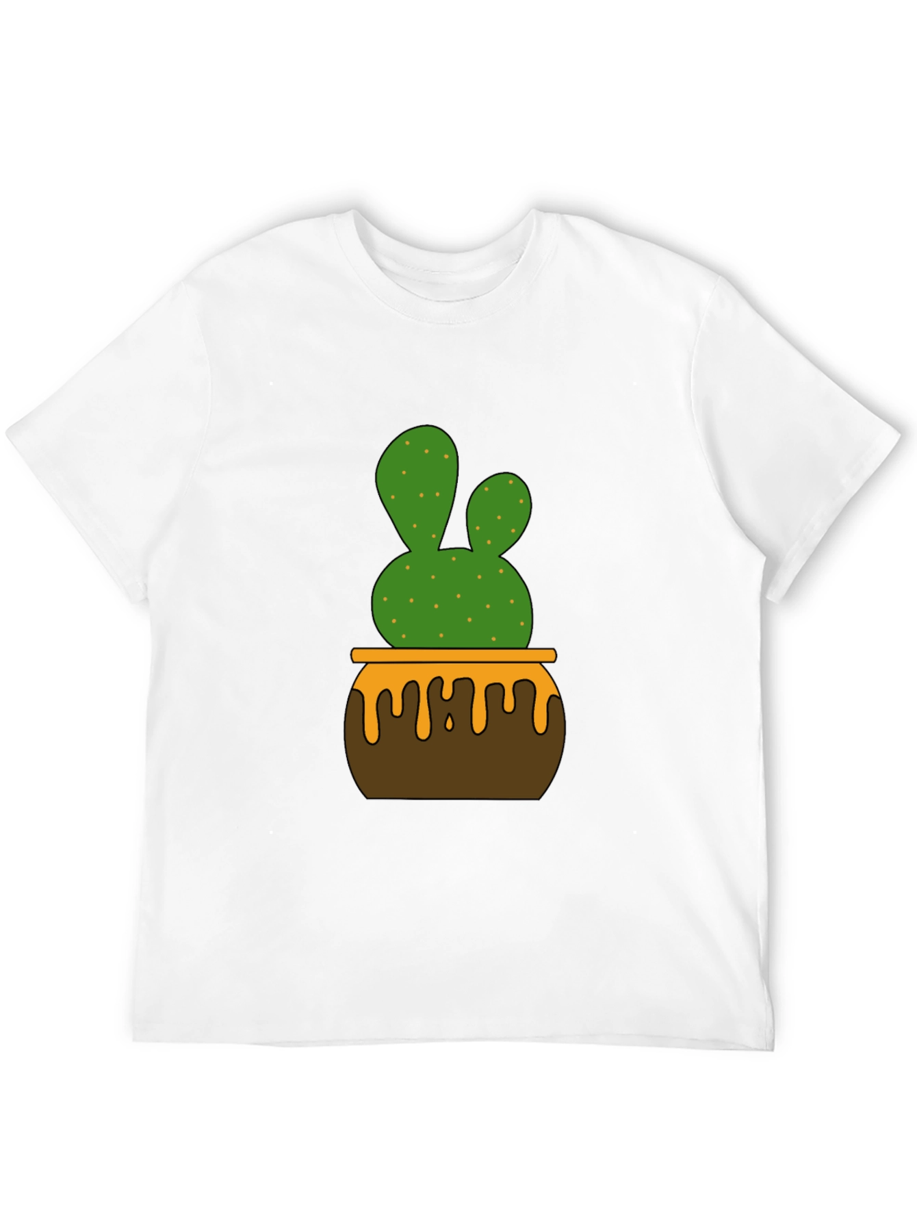 Cactus in Pot Graphic Tee - Stylish Unisex T-Shirt