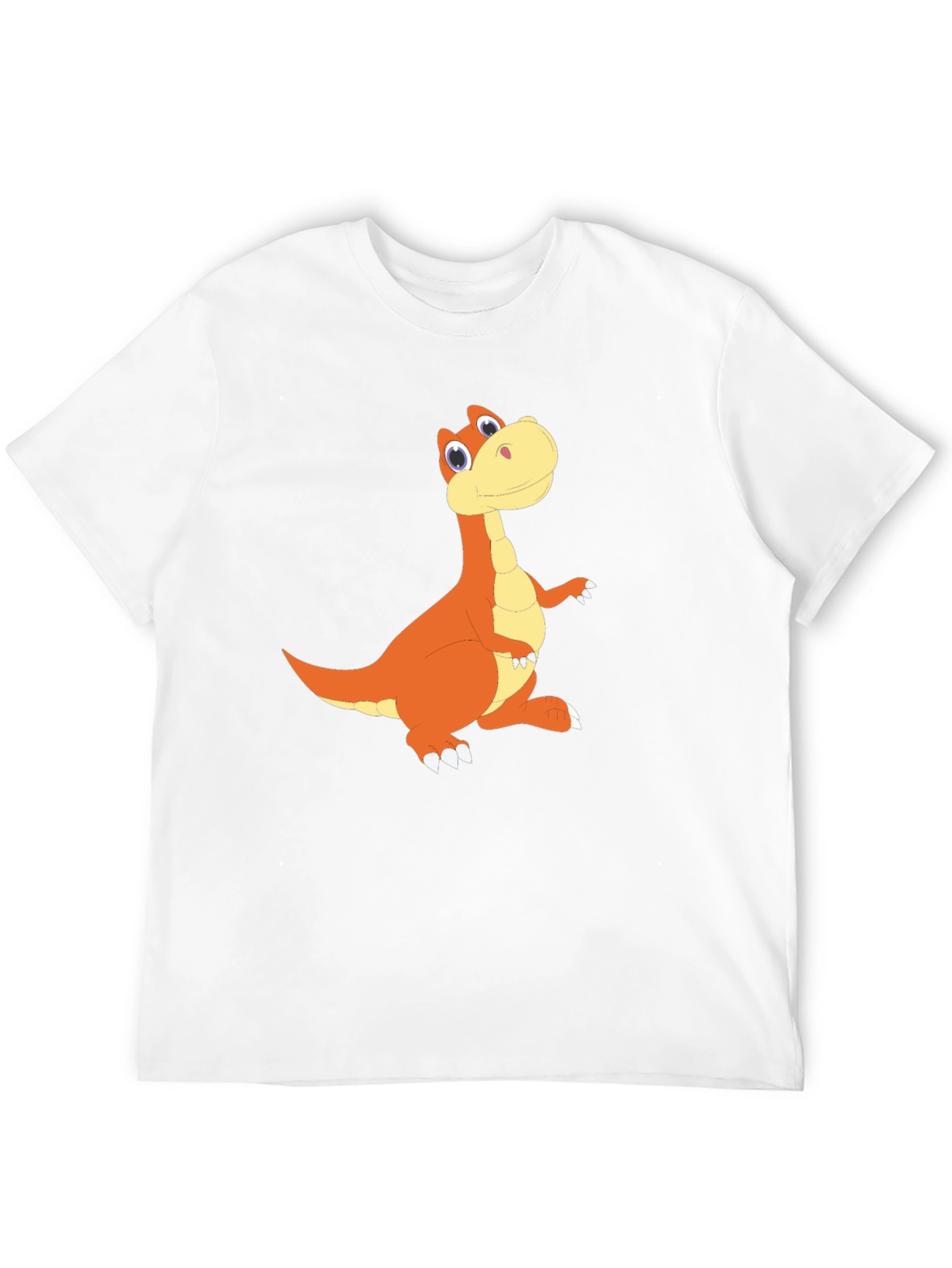 Cartoon Dinosaur Graphic Black T-Shirt