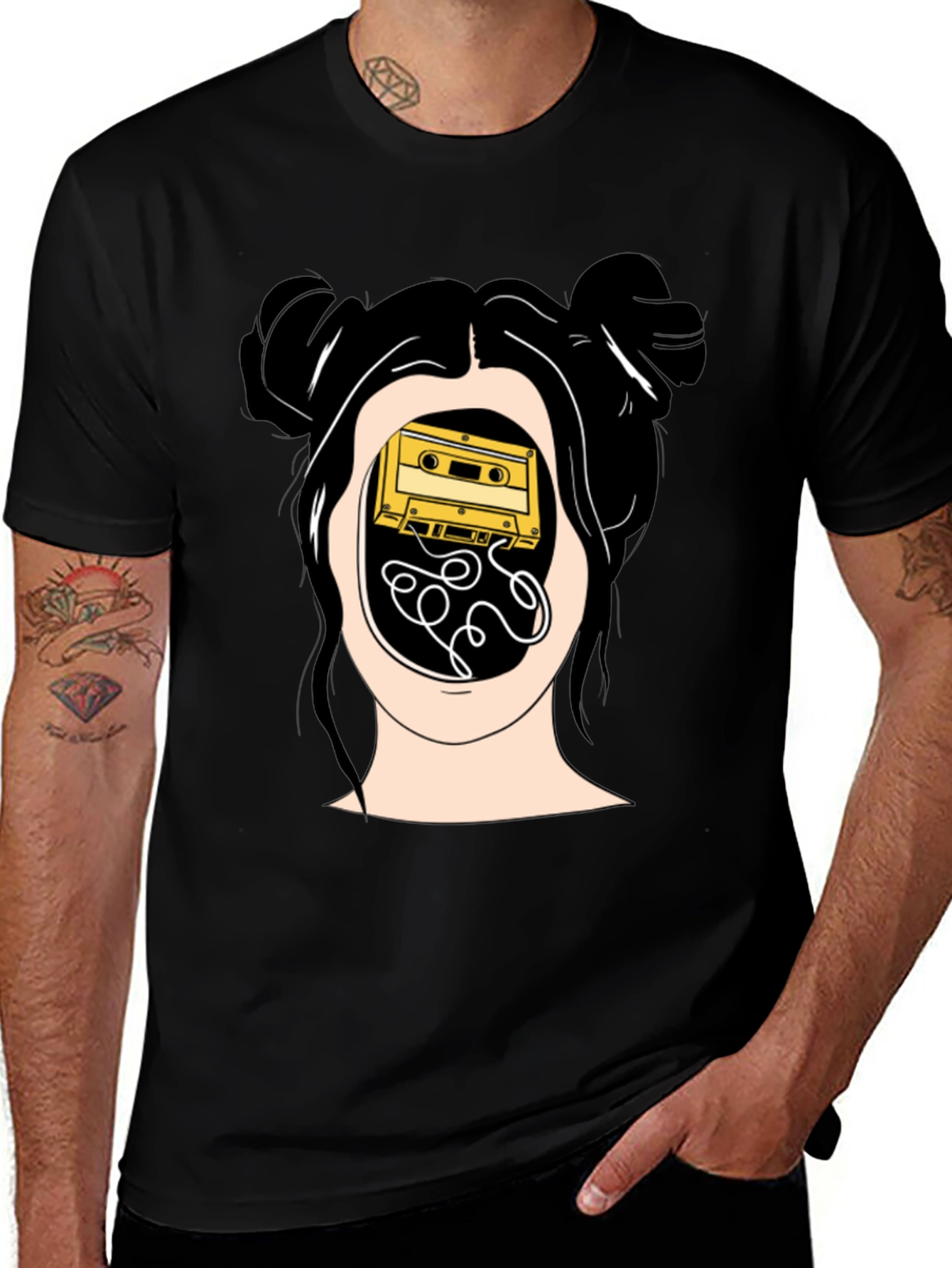Abstract Cassette Tape Mind T-Shirt