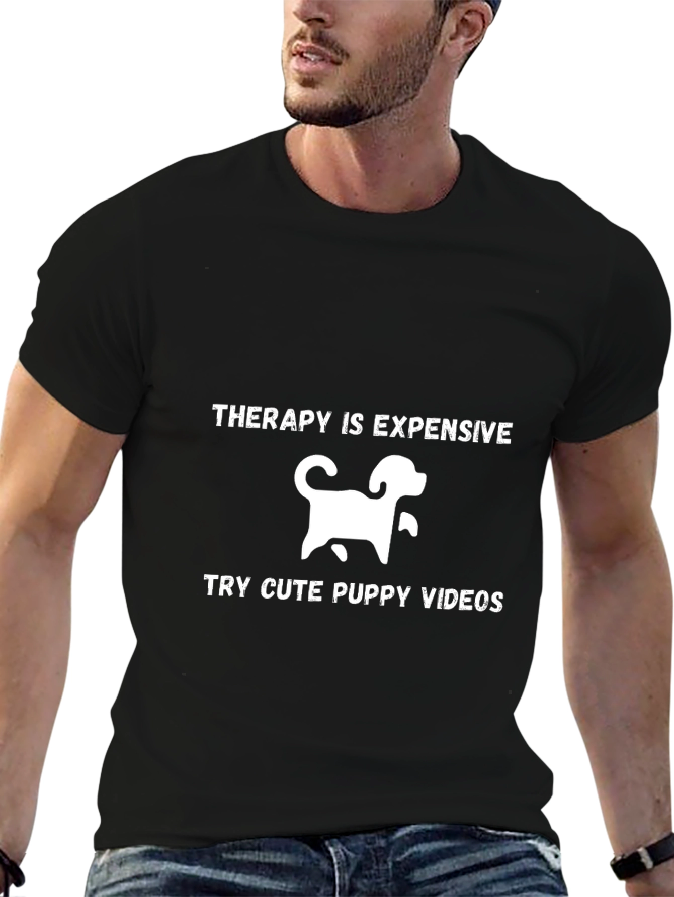 Therapy Puppy Video Graphic Tee