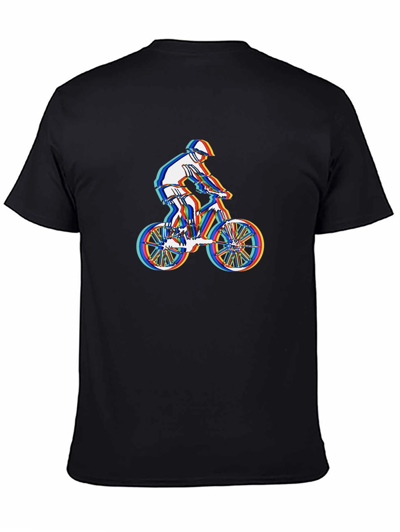 Mountain Biker Graphic Tee - Stylish Black T-Shirt