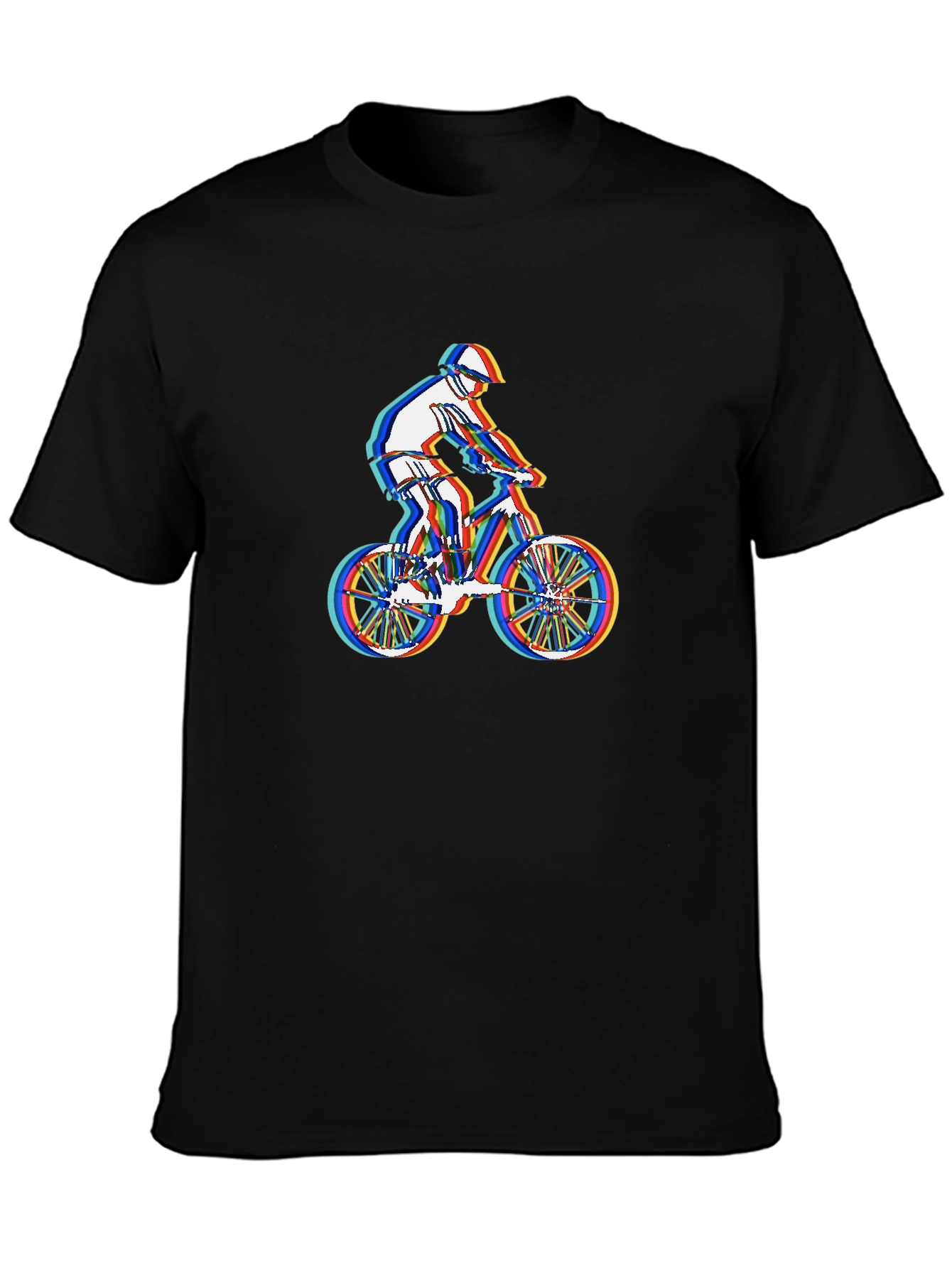 Mountain Biker Graphic Tee - Stylish Black T-Shirt