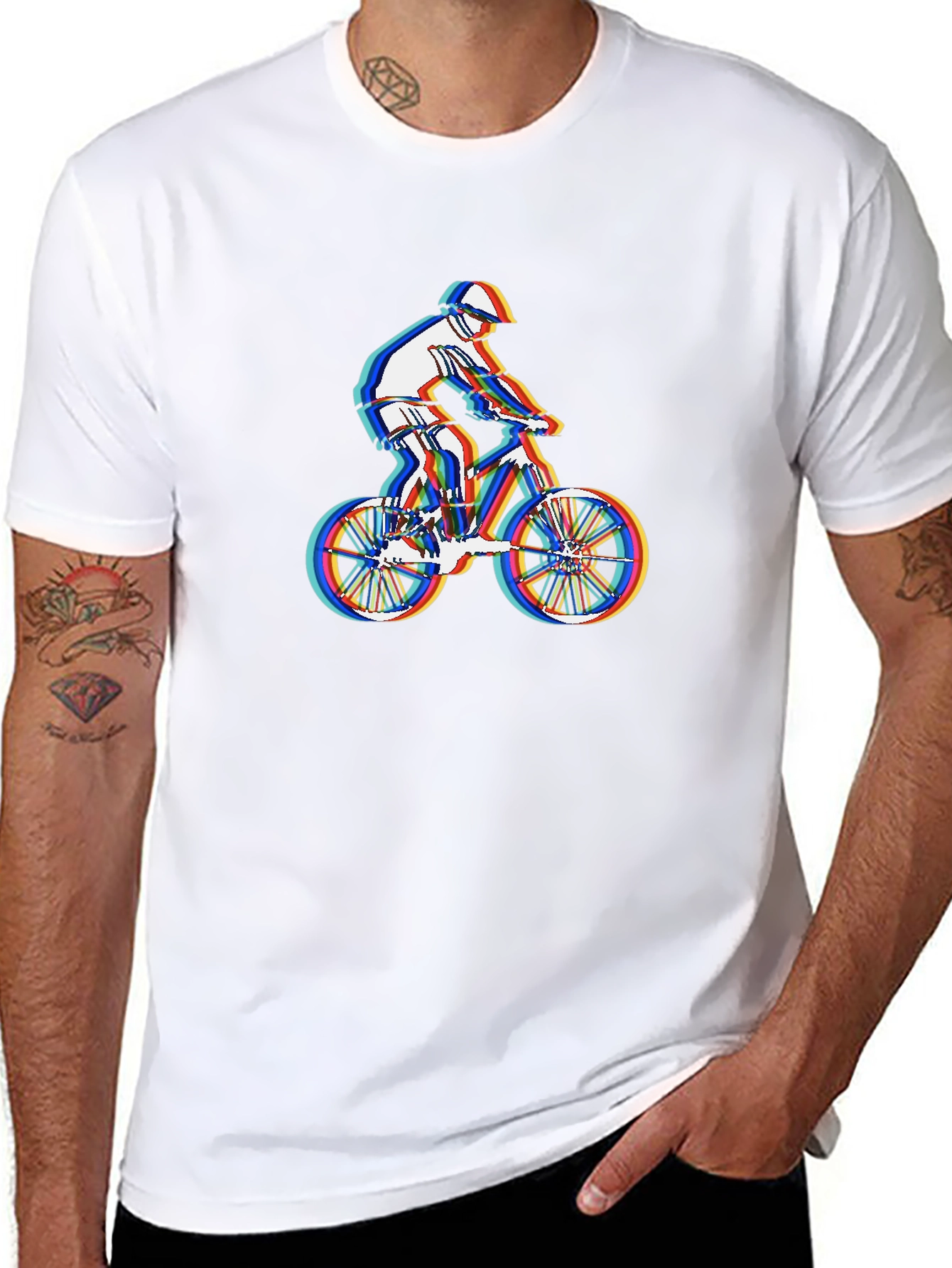 Mountain Biker Graphic Tee - Stylish Black T-Shirt