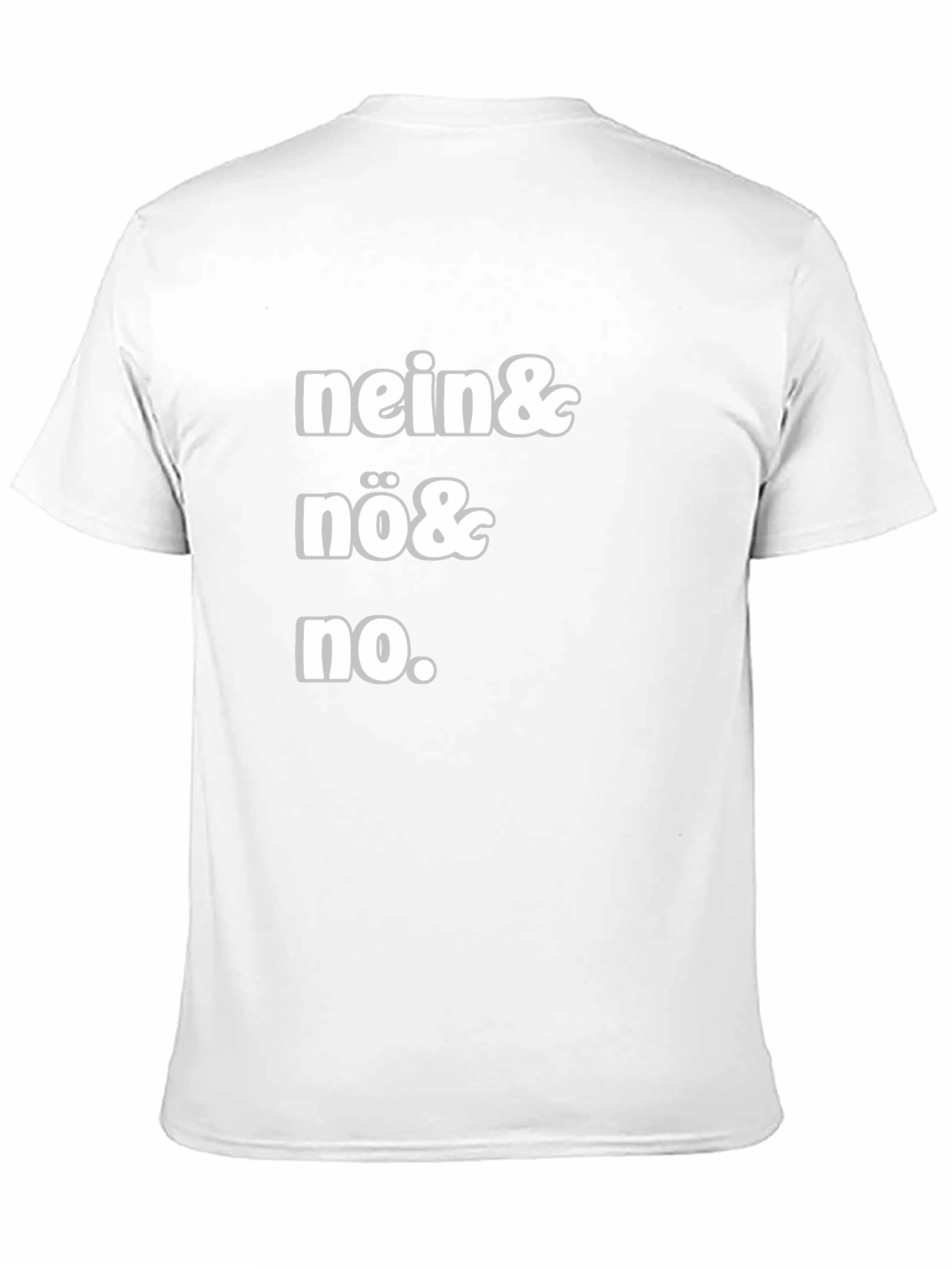 Nein Nö No Black Graphic Tee