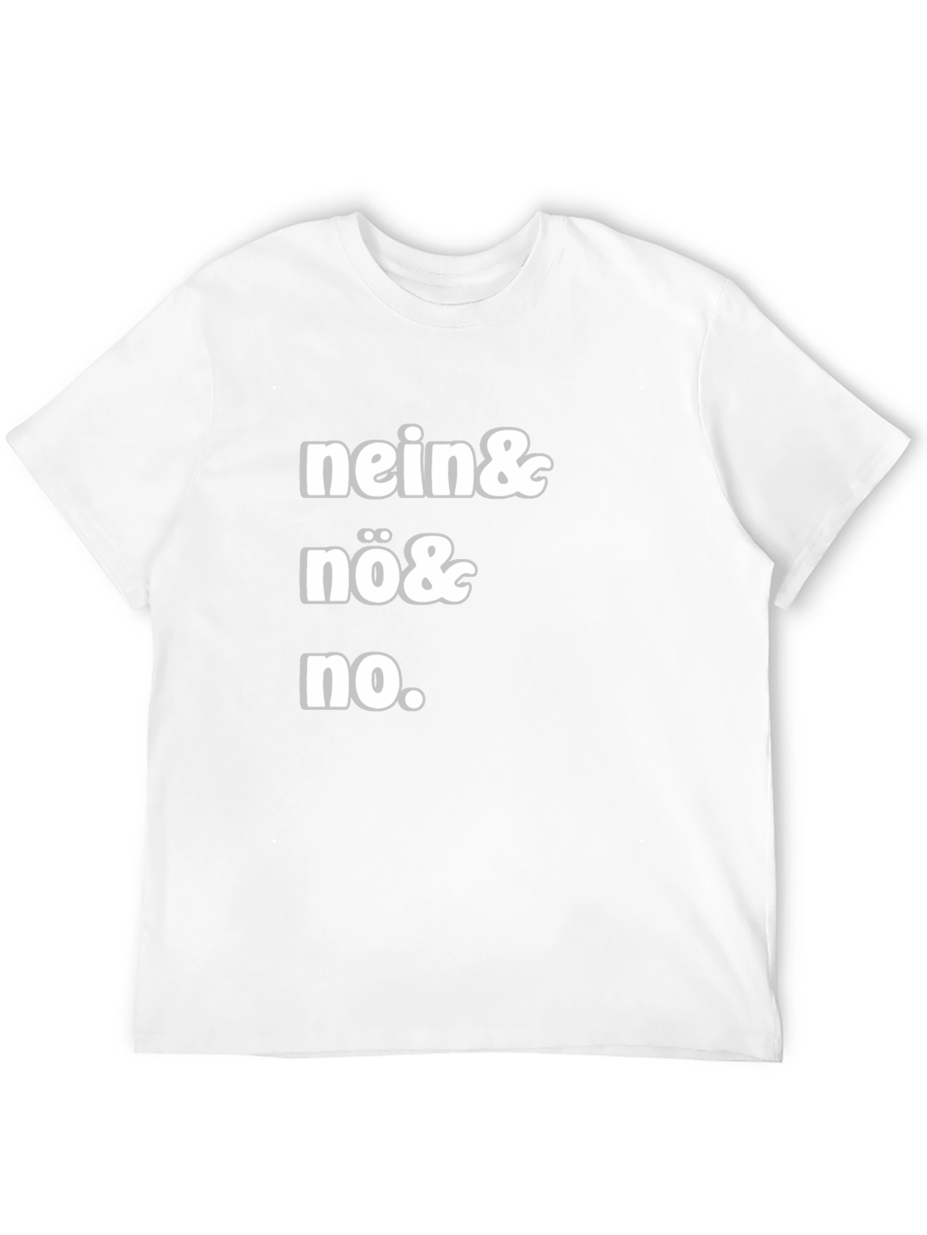 Nein Nö No Black Graphic Tee