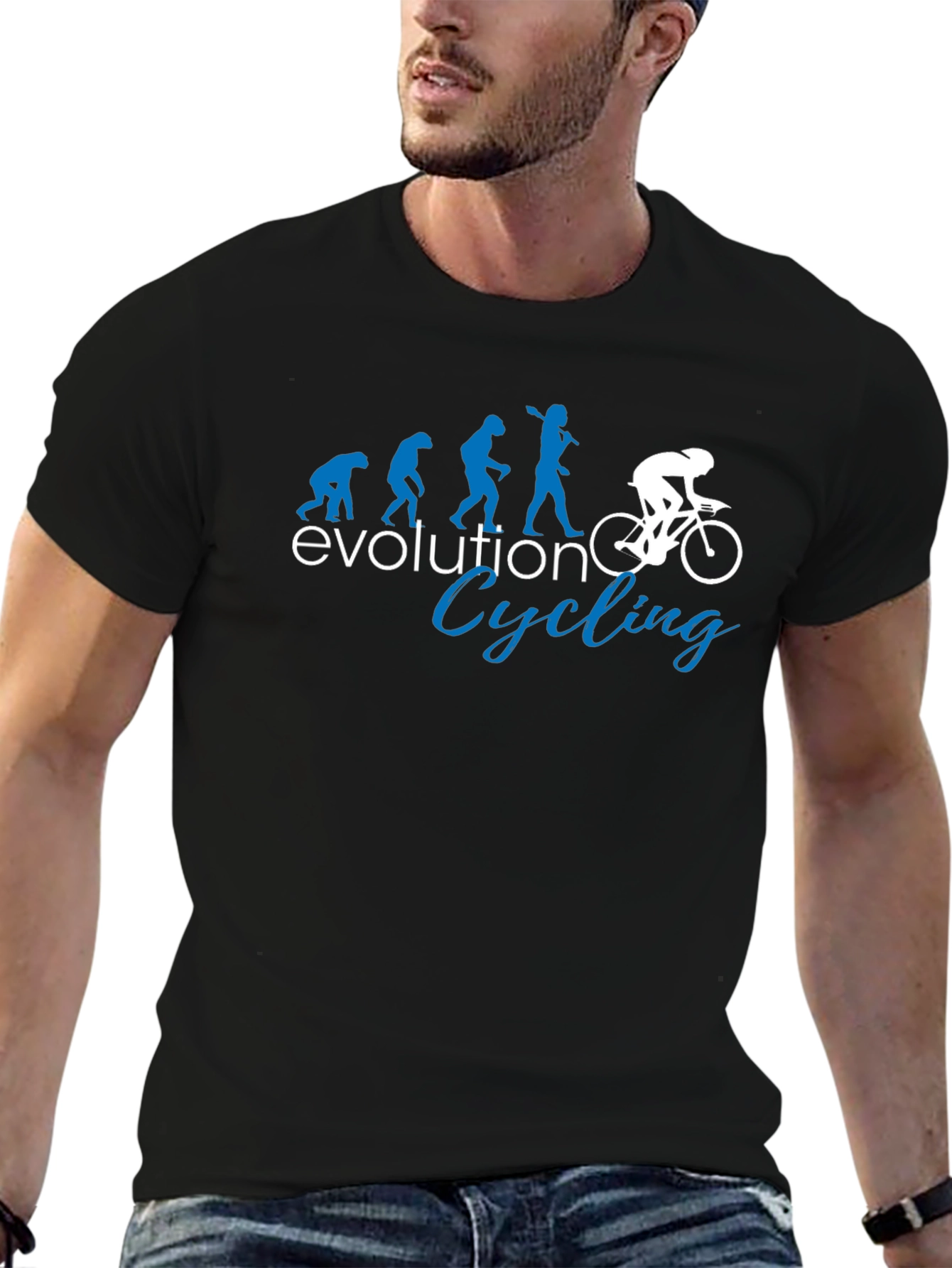 Evolution Cycling T-Shirt - Funny Bike Rider Tee
