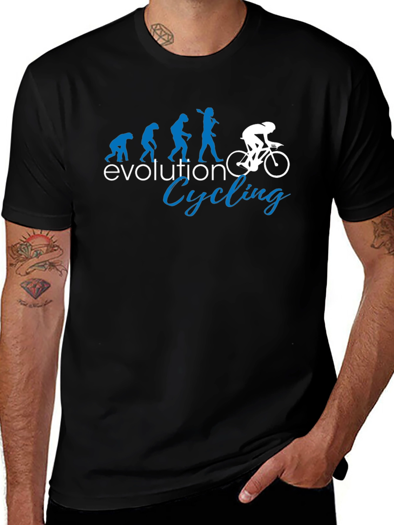 Evolution Cycling T-Shirt - Funny Bike Rider Tee