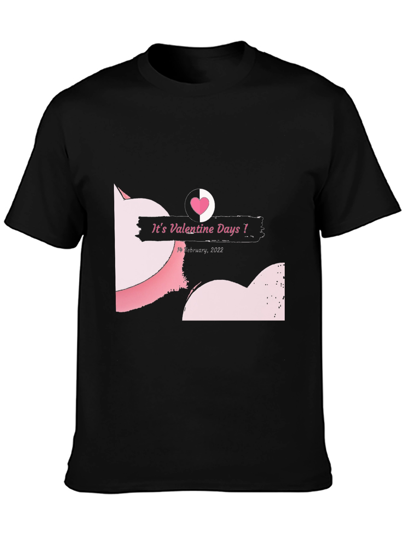 Valentines Day Black T-Shirt