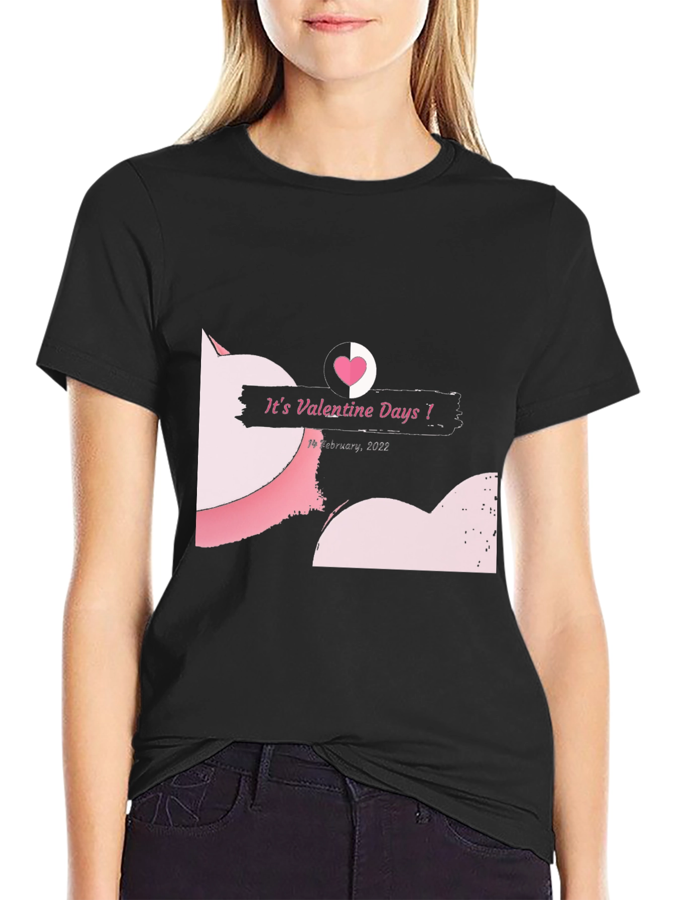Valentines Day Black T-Shirt