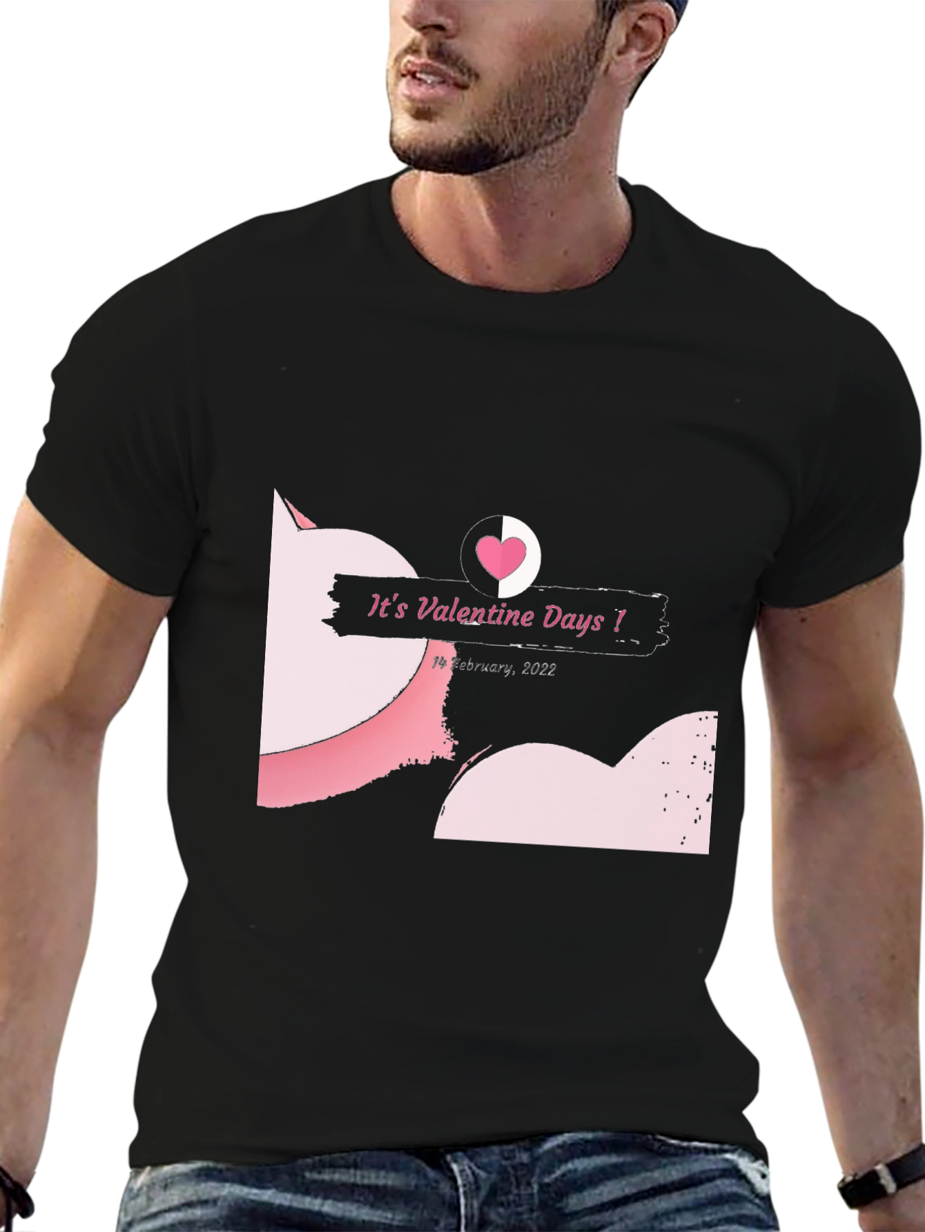 Valentines Day Black T-Shirt