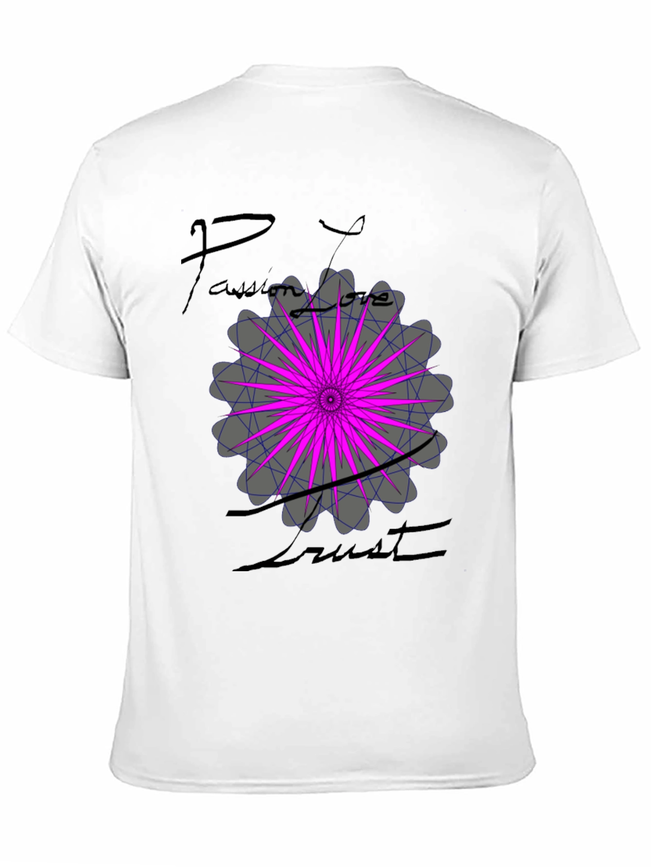 Passion Love Trust Graphic Tee - Black