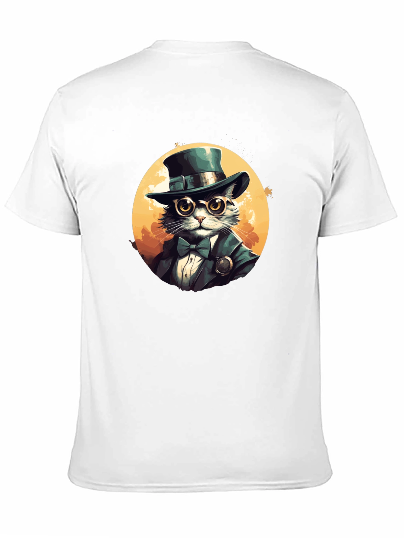 Steampunk Cat Top Hat T-Shirt