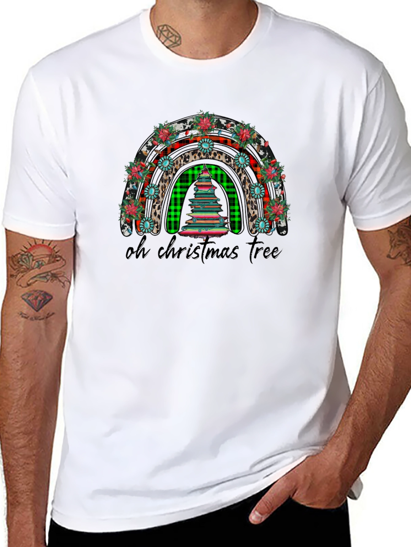 Oh Christmas Tree Rainbow Graphic Tee