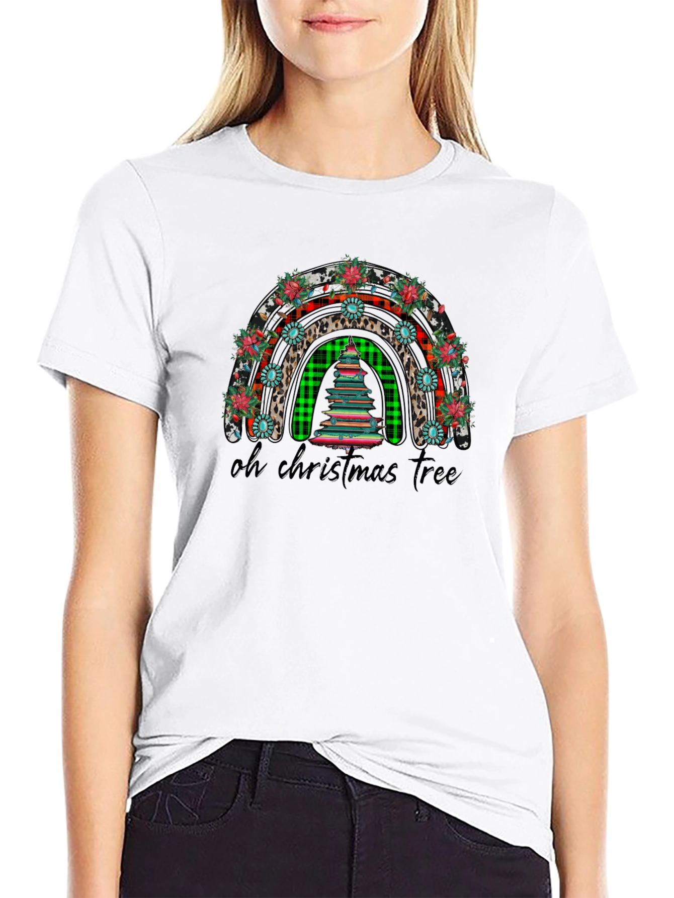 Oh Christmas Tree Rainbow Graphic Tee