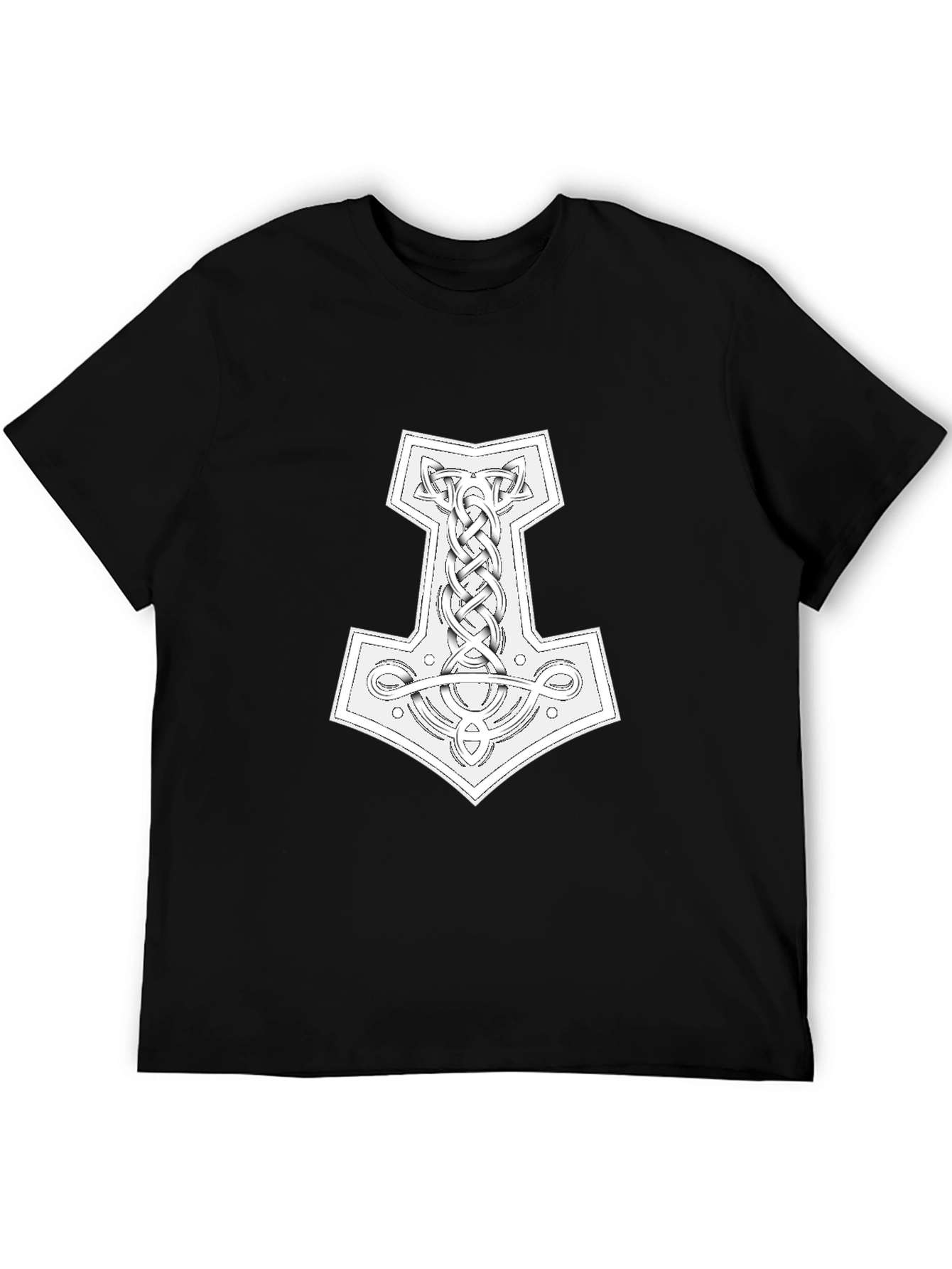 Mjolnir Hammer Viking T-Shirt - Black