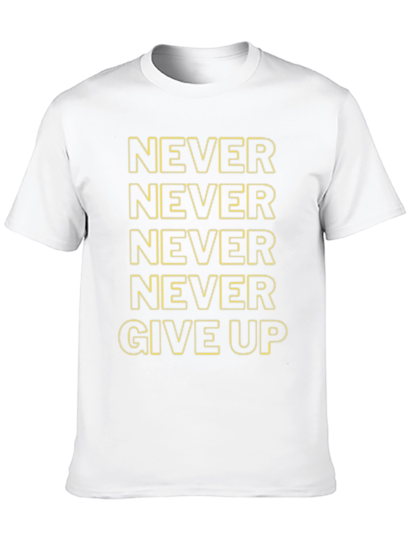 Never Give Up Motivational T-Shirt