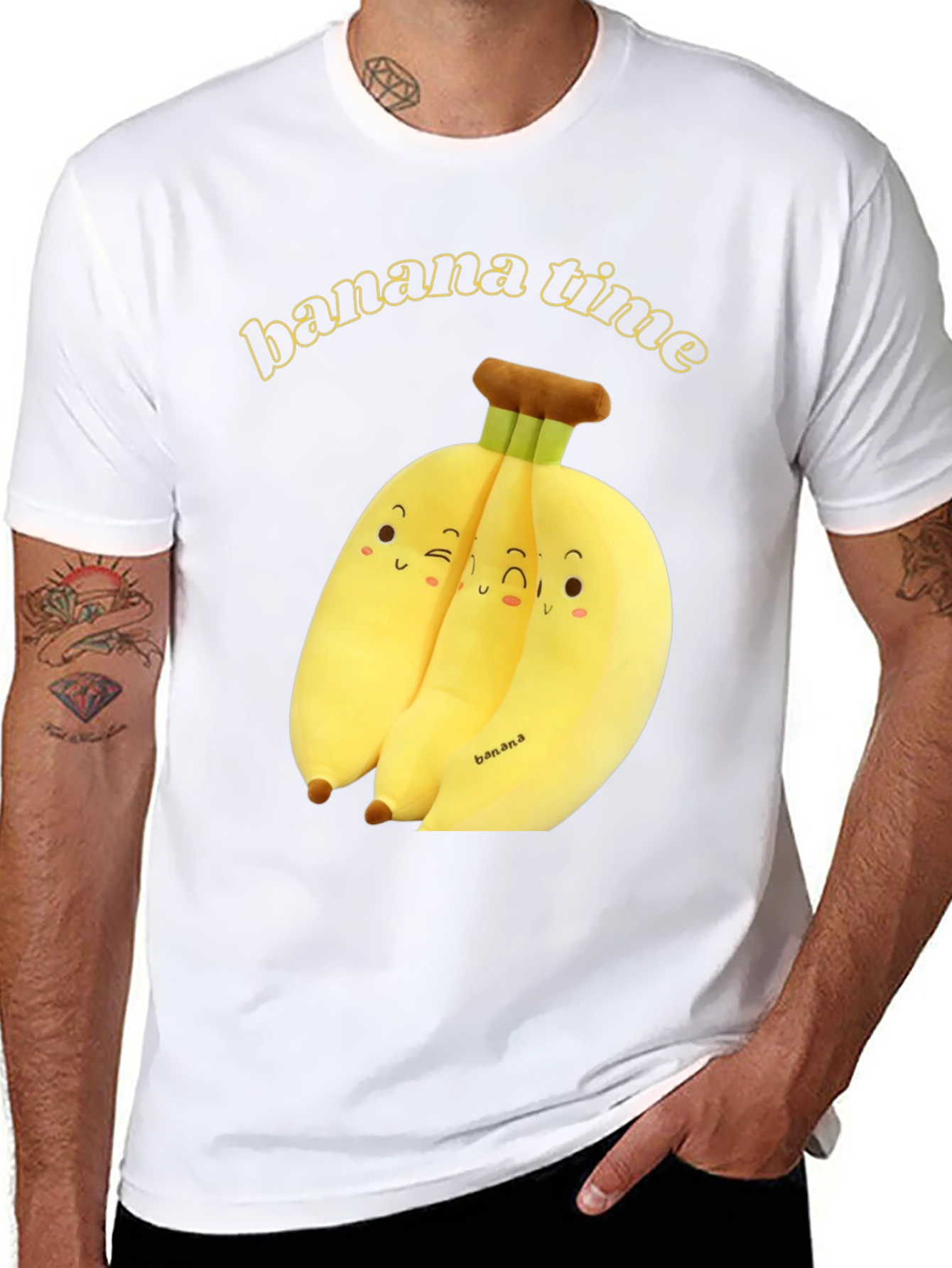 Banana Time Graphic Tee - Funny Fruit T-Shirt