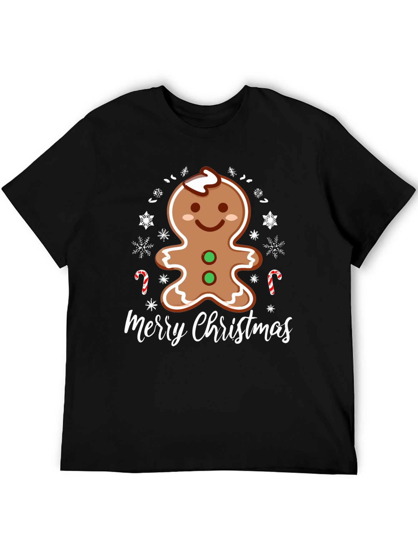 Merry Christmas Gingerbread Man Holiday T-Shirt