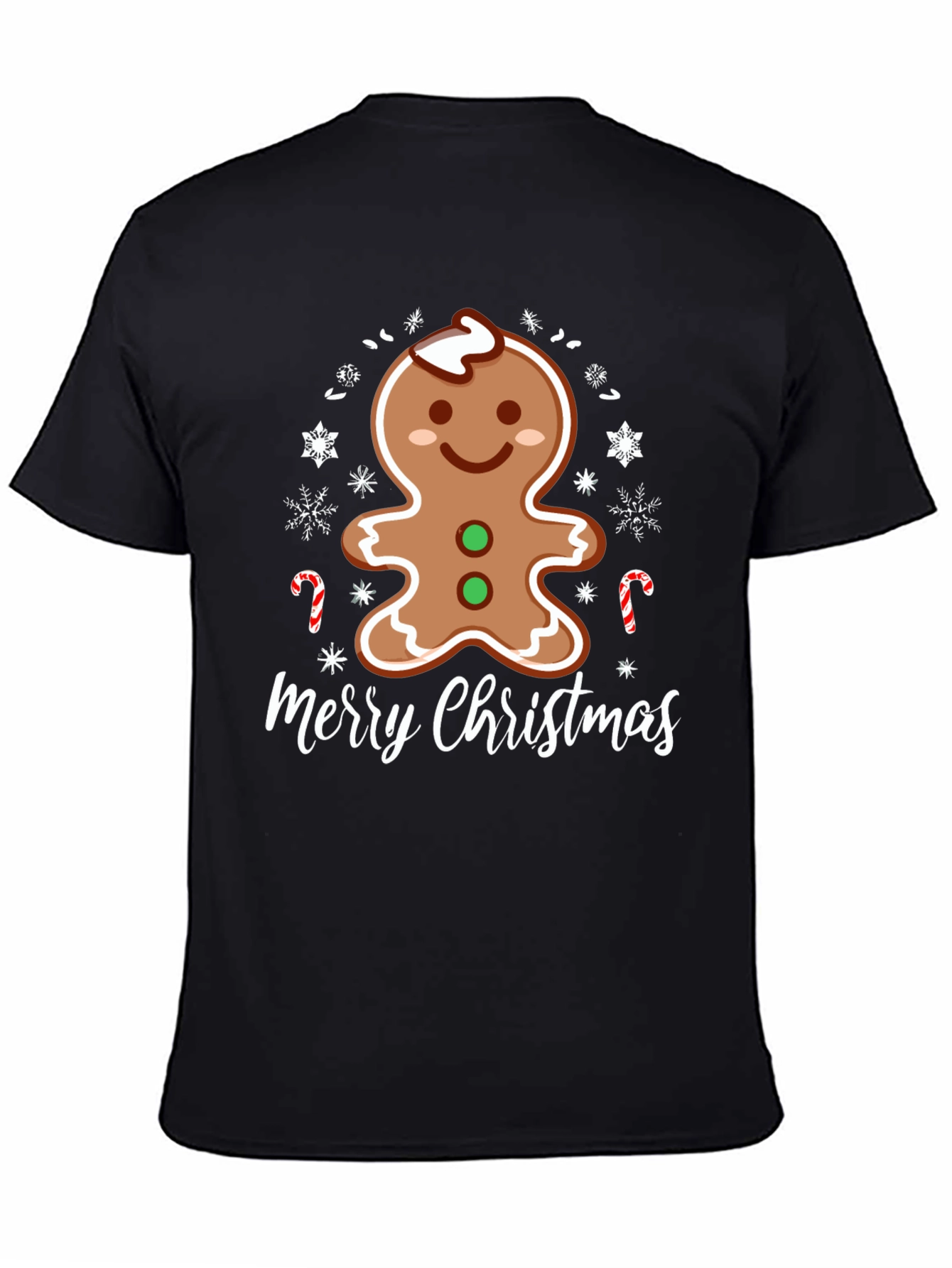 Merry Christmas Gingerbread Man Holiday T-Shirt