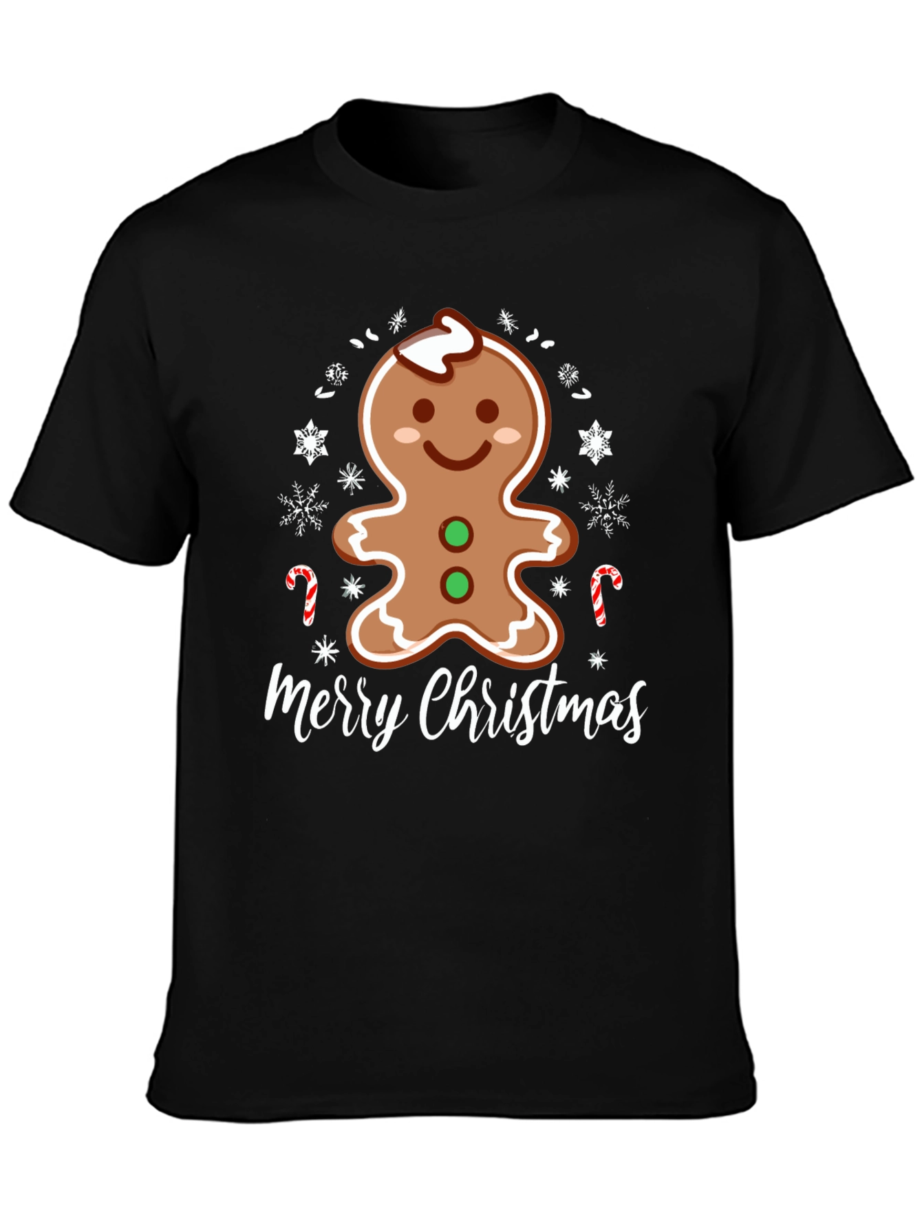 Merry Christmas Gingerbread Man Holiday T-Shirt