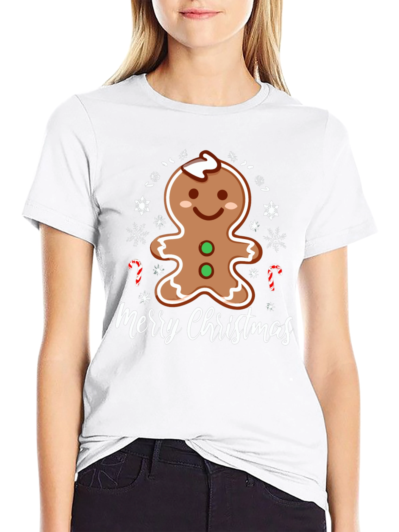 Merry Christmas Gingerbread Man Holiday T-Shirt