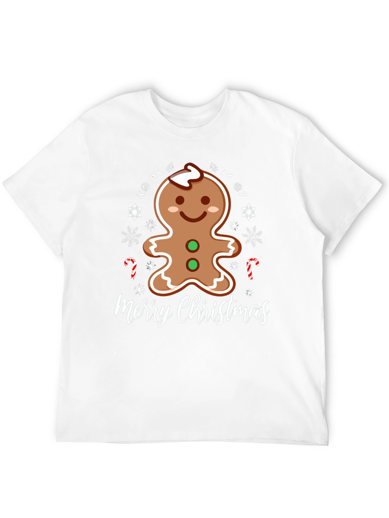 Merry Christmas Gingerbread Man Holiday T-Shirt