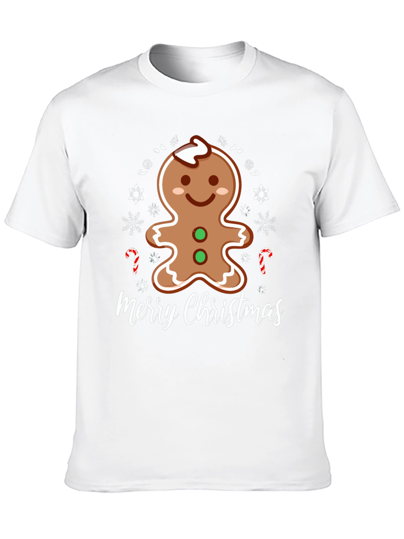 Merry Christmas Gingerbread Man Holiday T-Shirt