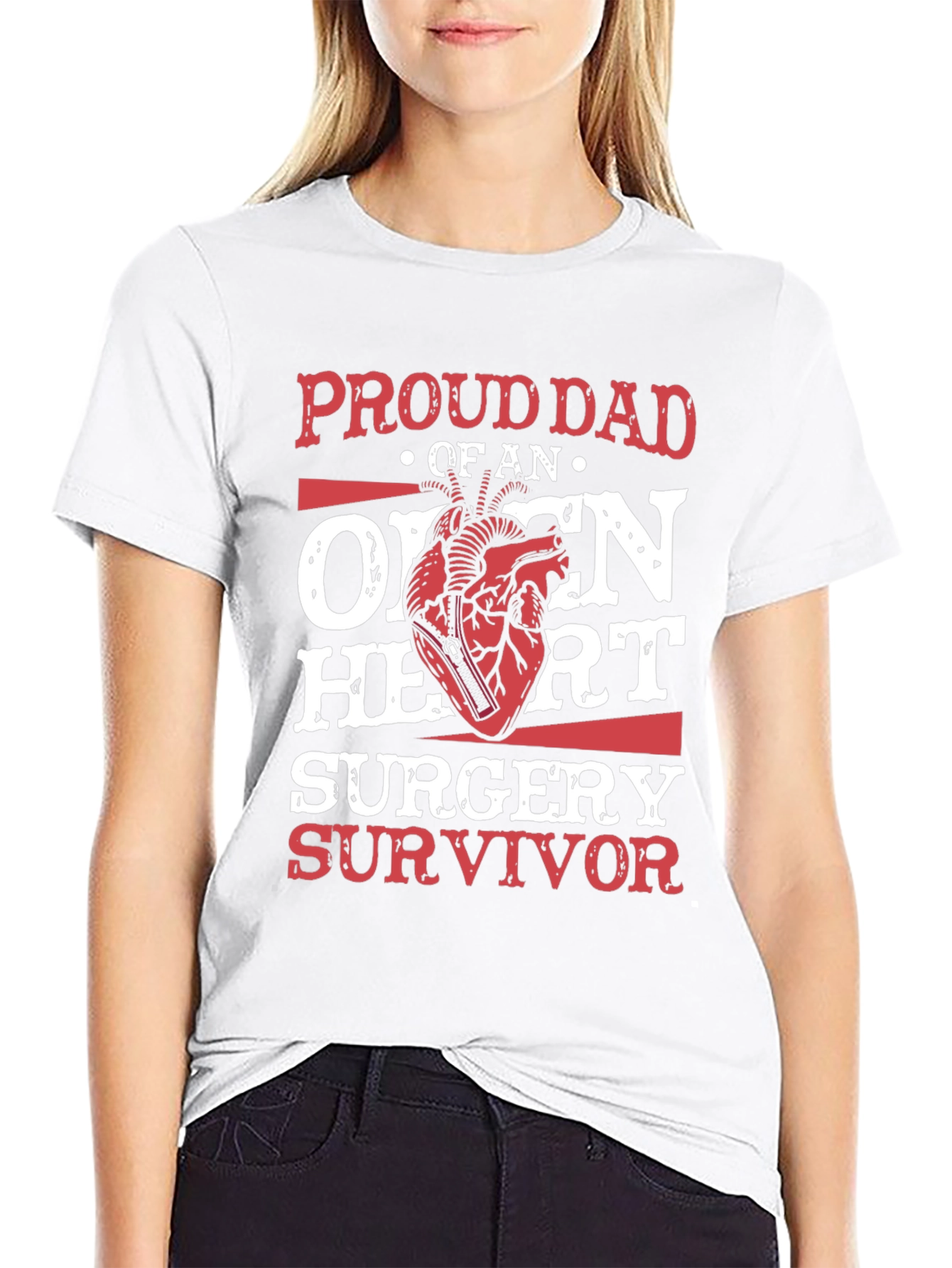 Proud Dad of Open Heart Surgery Survivor T-Shirt