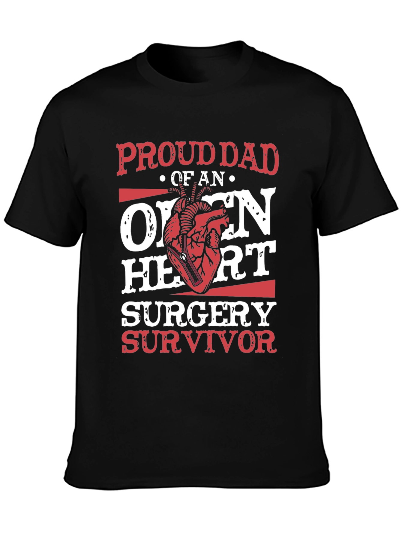 Proud Dad of Open Heart Surgery Survivor T-Shirt
