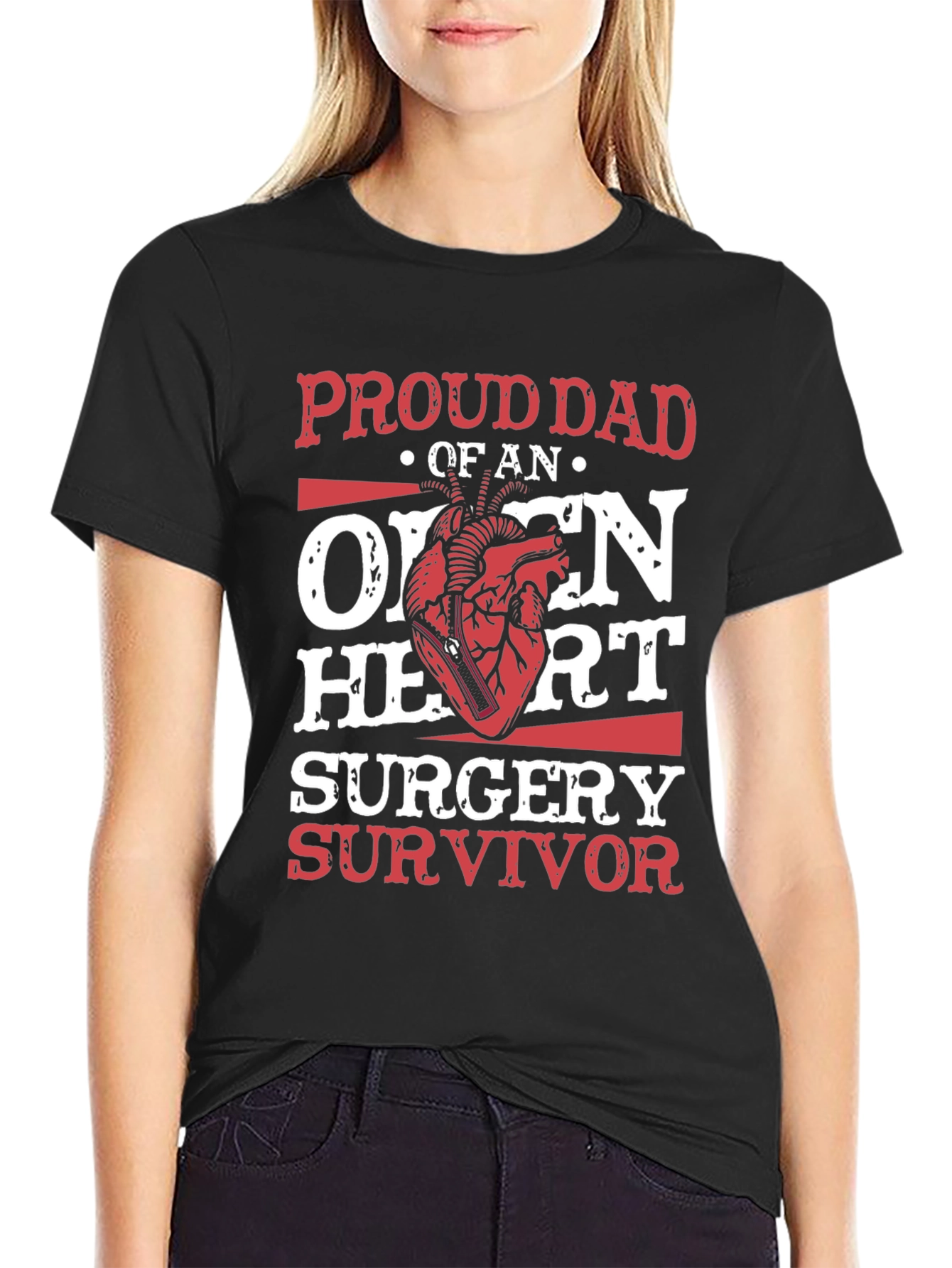 Proud Dad of Open Heart Surgery Survivor T-Shirt