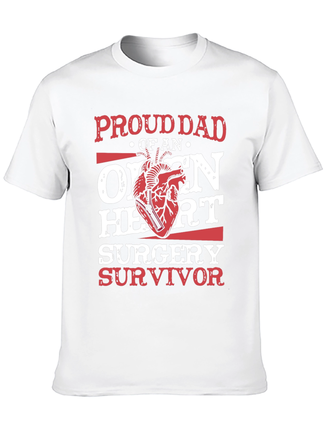 Proud Dad of Open Heart Surgery Survivor T-Shirt