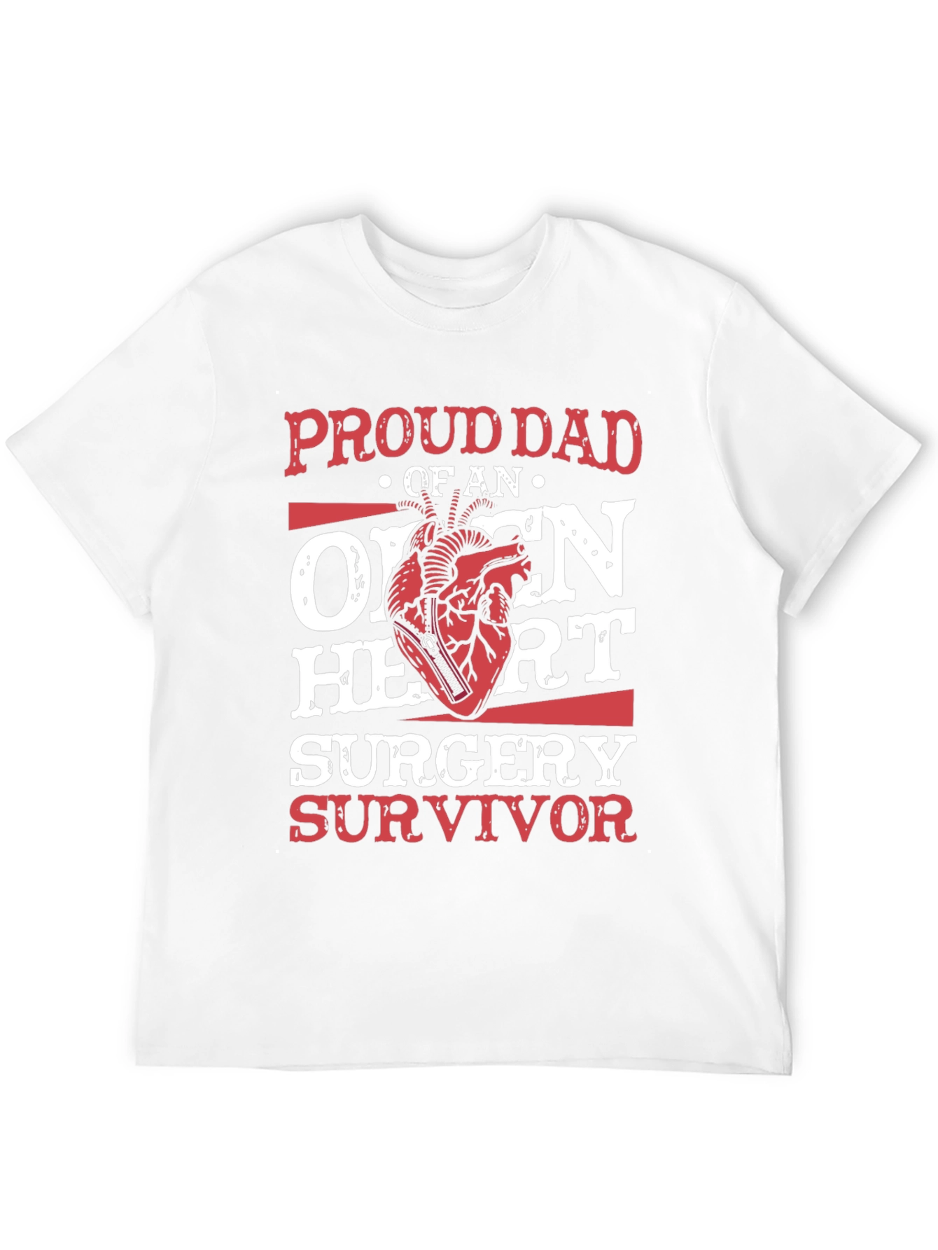 Proud Dad of Open Heart Surgery Survivor T-Shirt