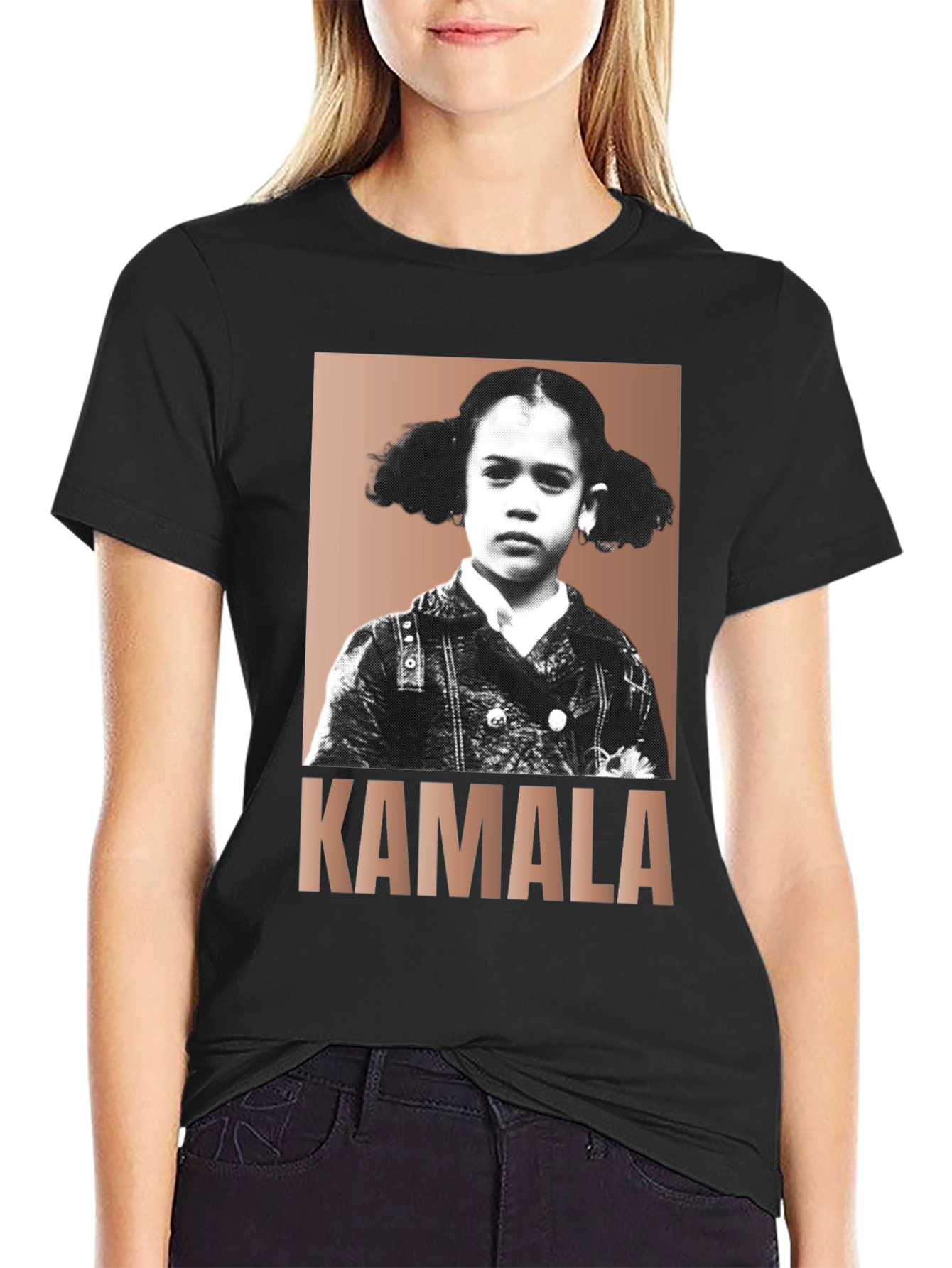 Kamala Harris Child Portrait T-Shirt - Political Fashion