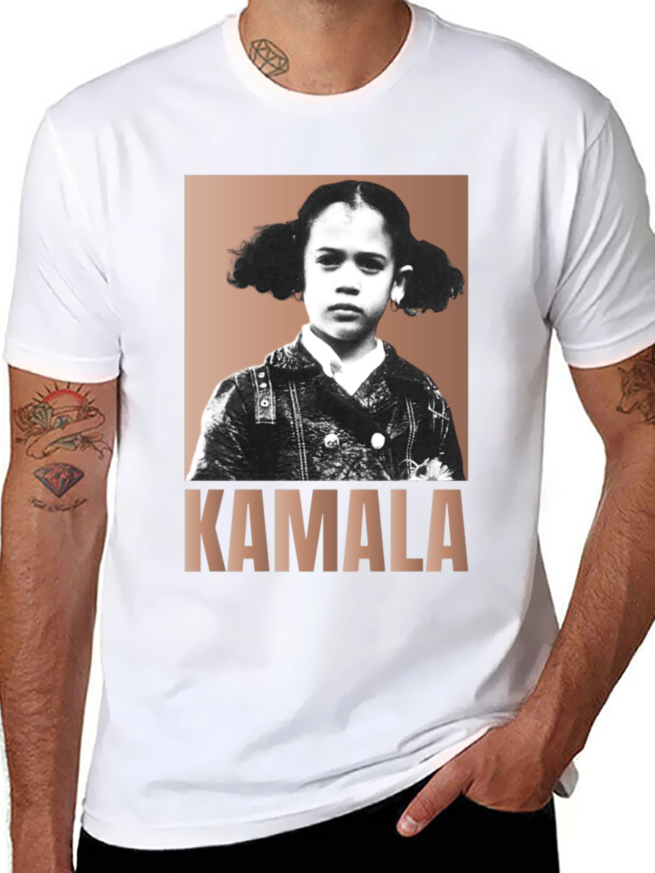 Kamala Harris Child Portrait T-Shirt - Political Fashion
