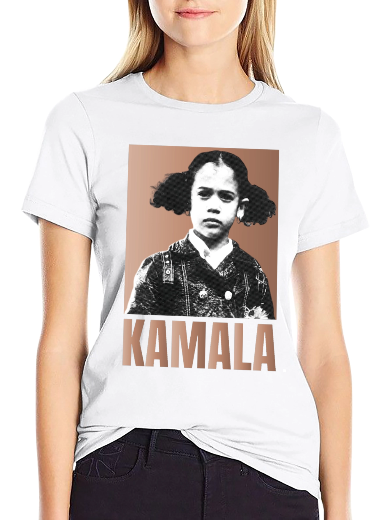 Kamala Harris Child Portrait T-Shirt - Political Fashion