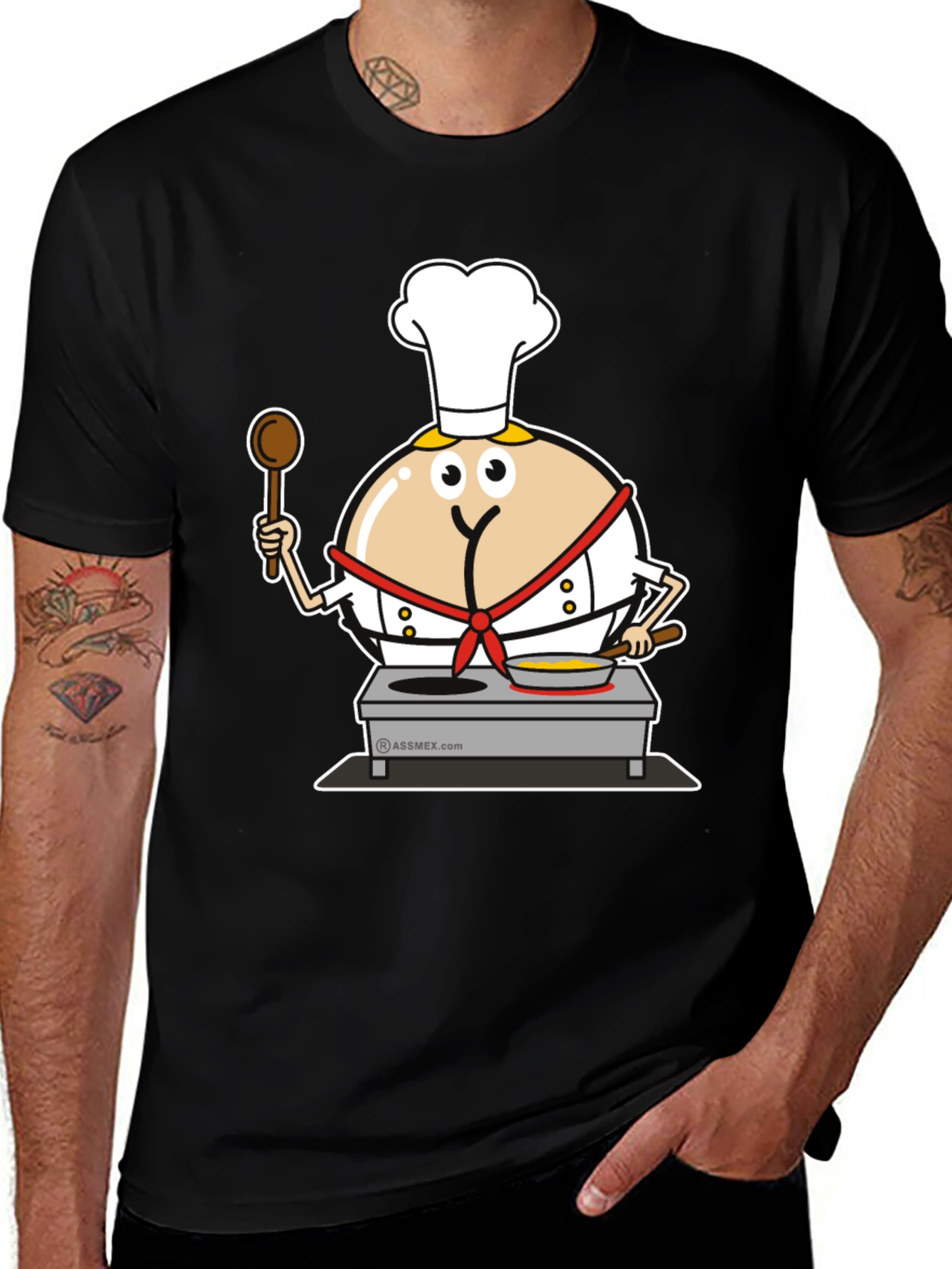 Funny Chef Butt T-Shirt - Cooking Humor Apparel