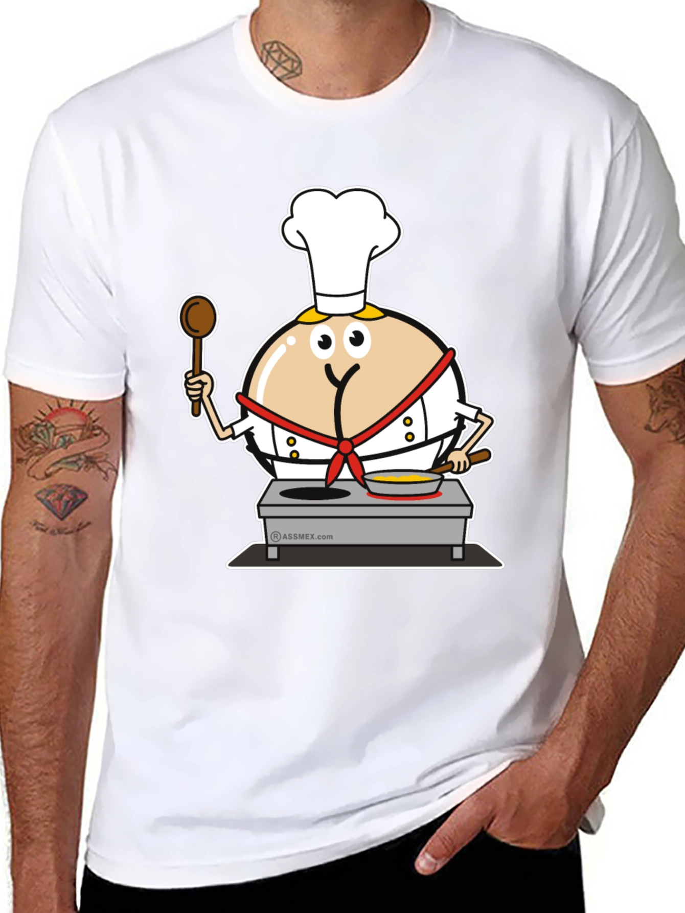 Funny Chef Butt T-Shirt - Cooking Humor Apparel