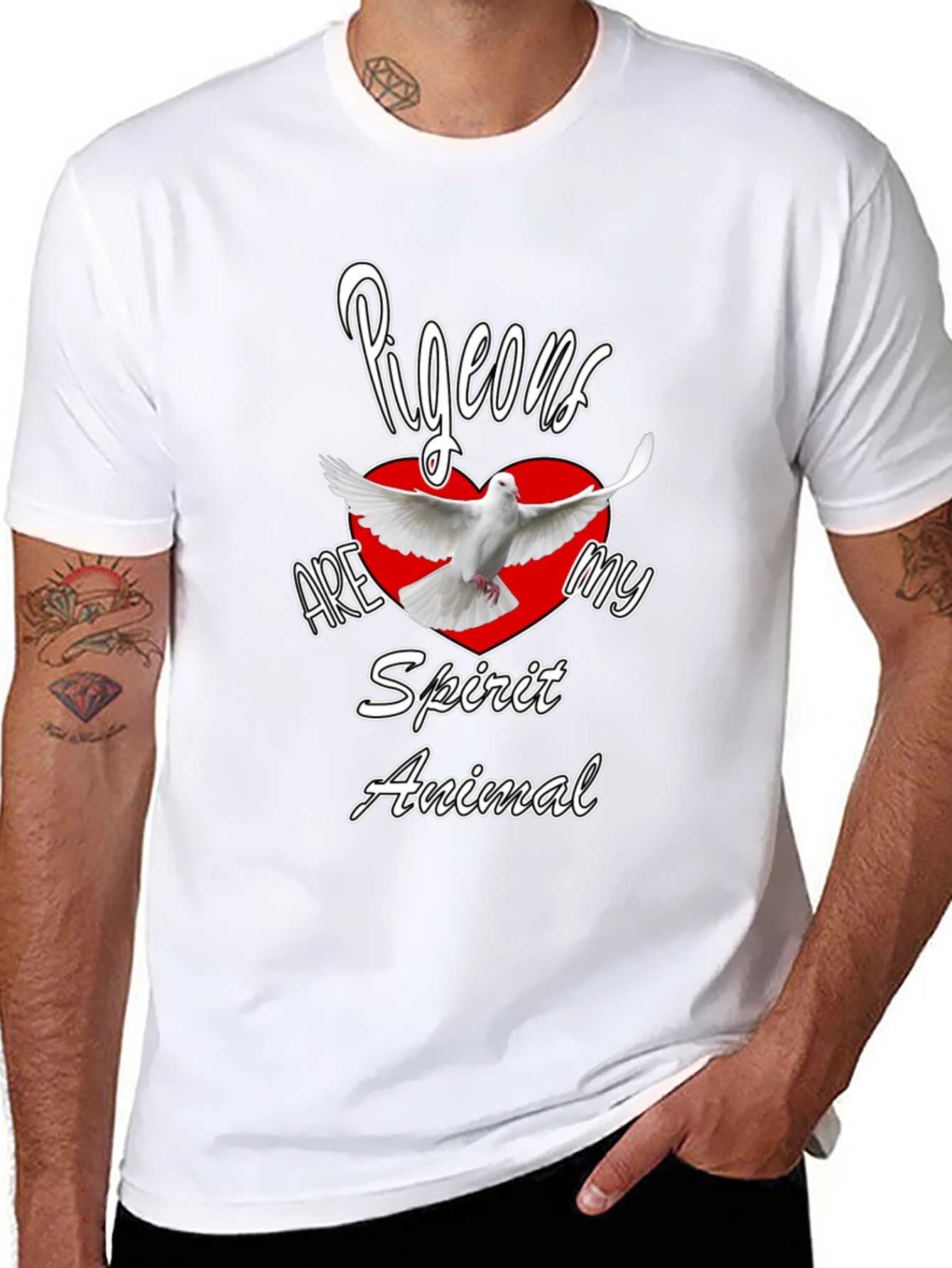 Pigeons Are My Spirit Animal Graphic T-Shirt