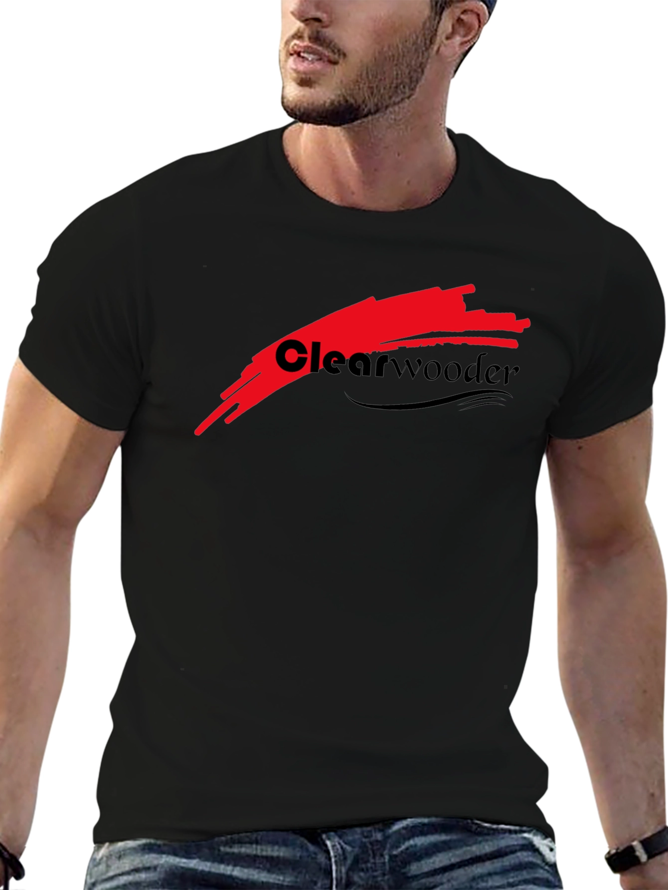 Clearwooder Black T-Shirt: Casual Style