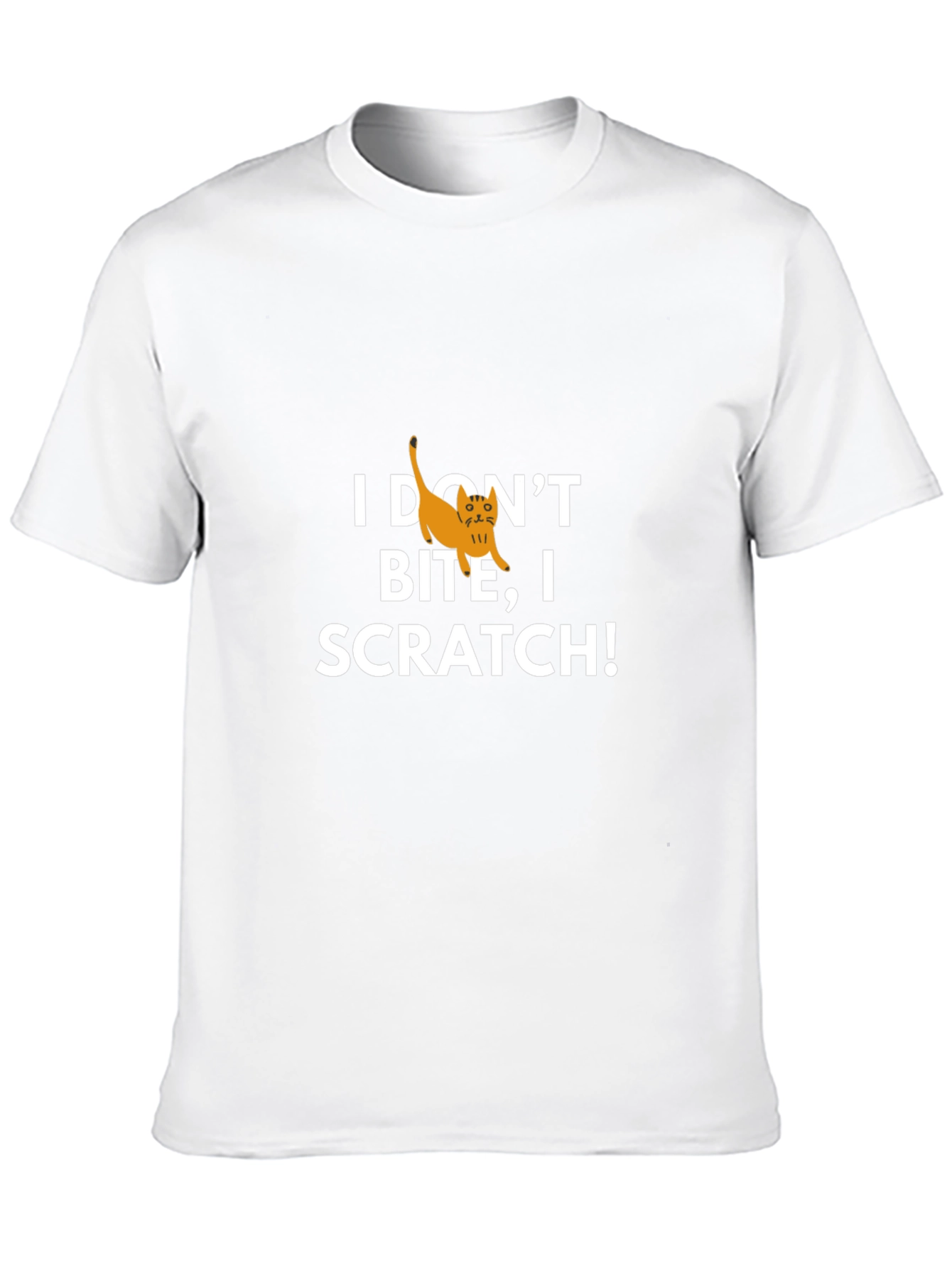 I Dont Bite I Scratch! Cat Graphic Tee