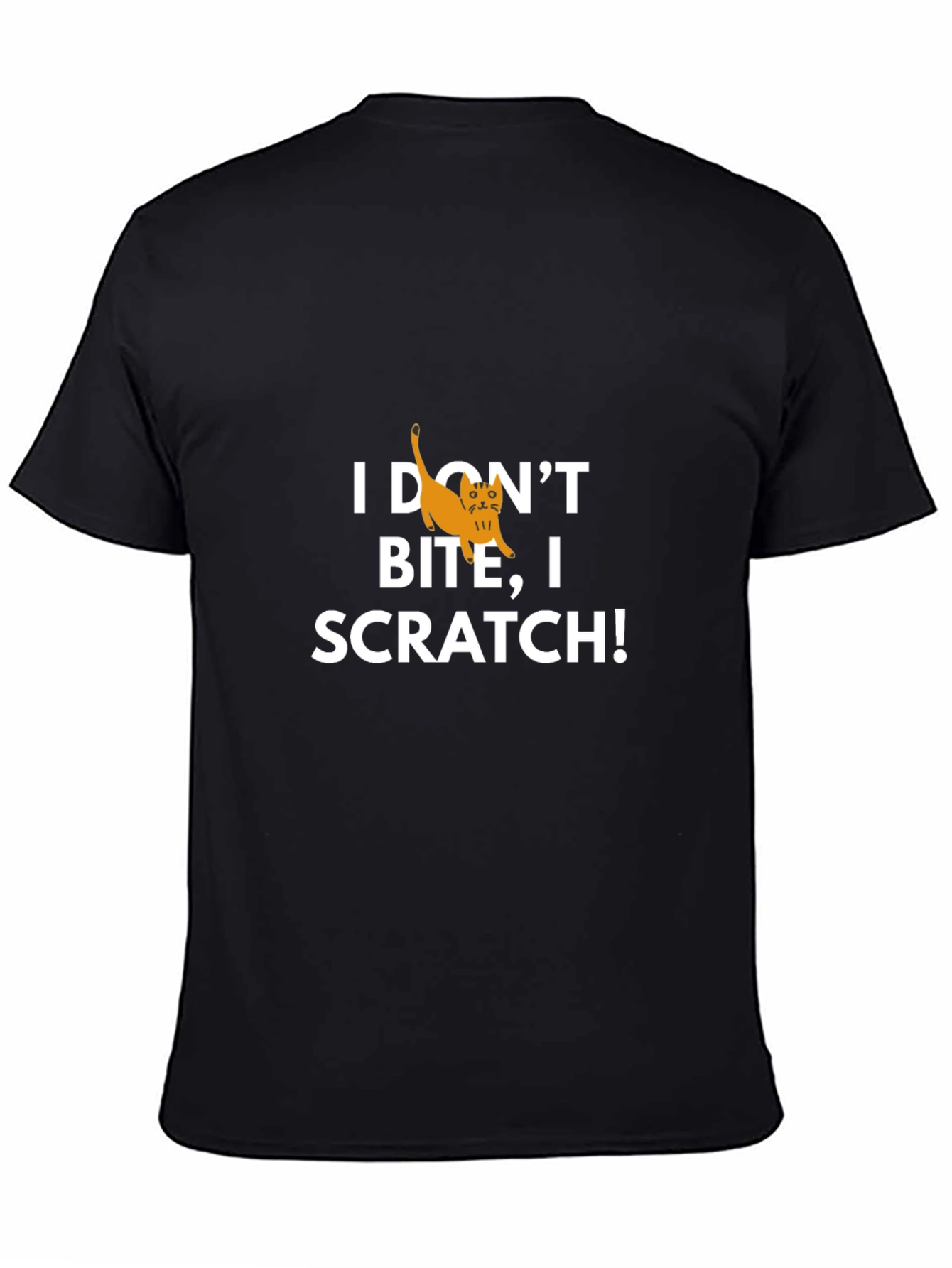 I Dont Bite I Scratch! Cat Graphic Tee