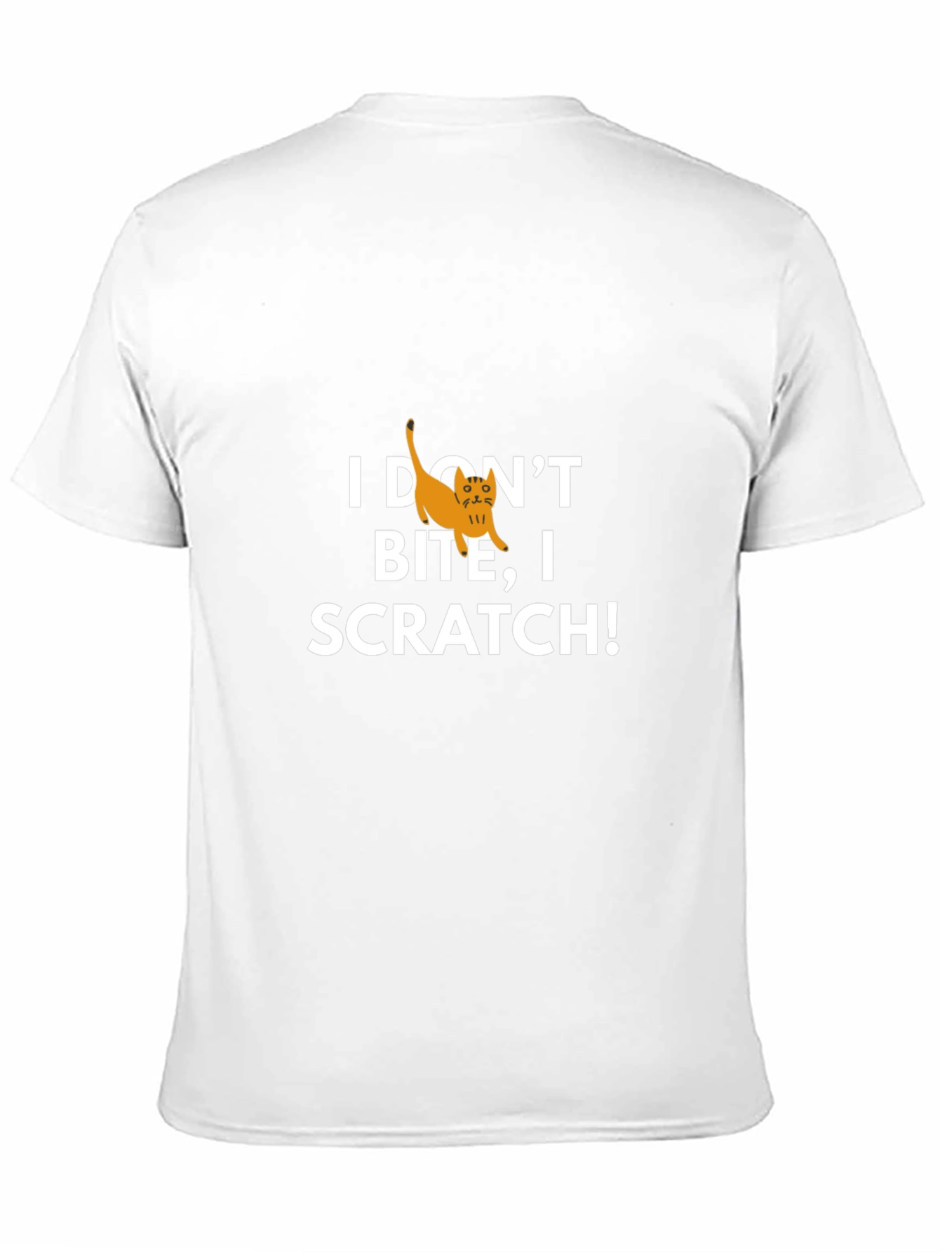 I Dont Bite I Scratch! Cat Graphic Tee