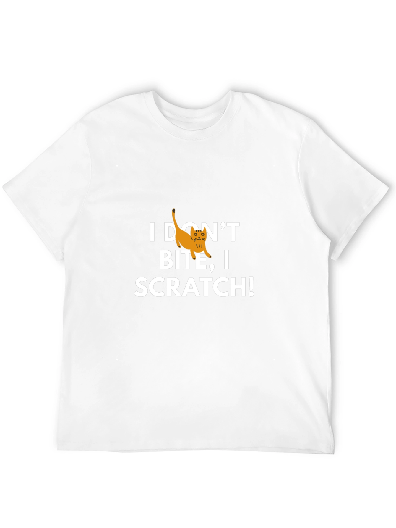 I Dont Bite I Scratch! Cat Graphic Tee
