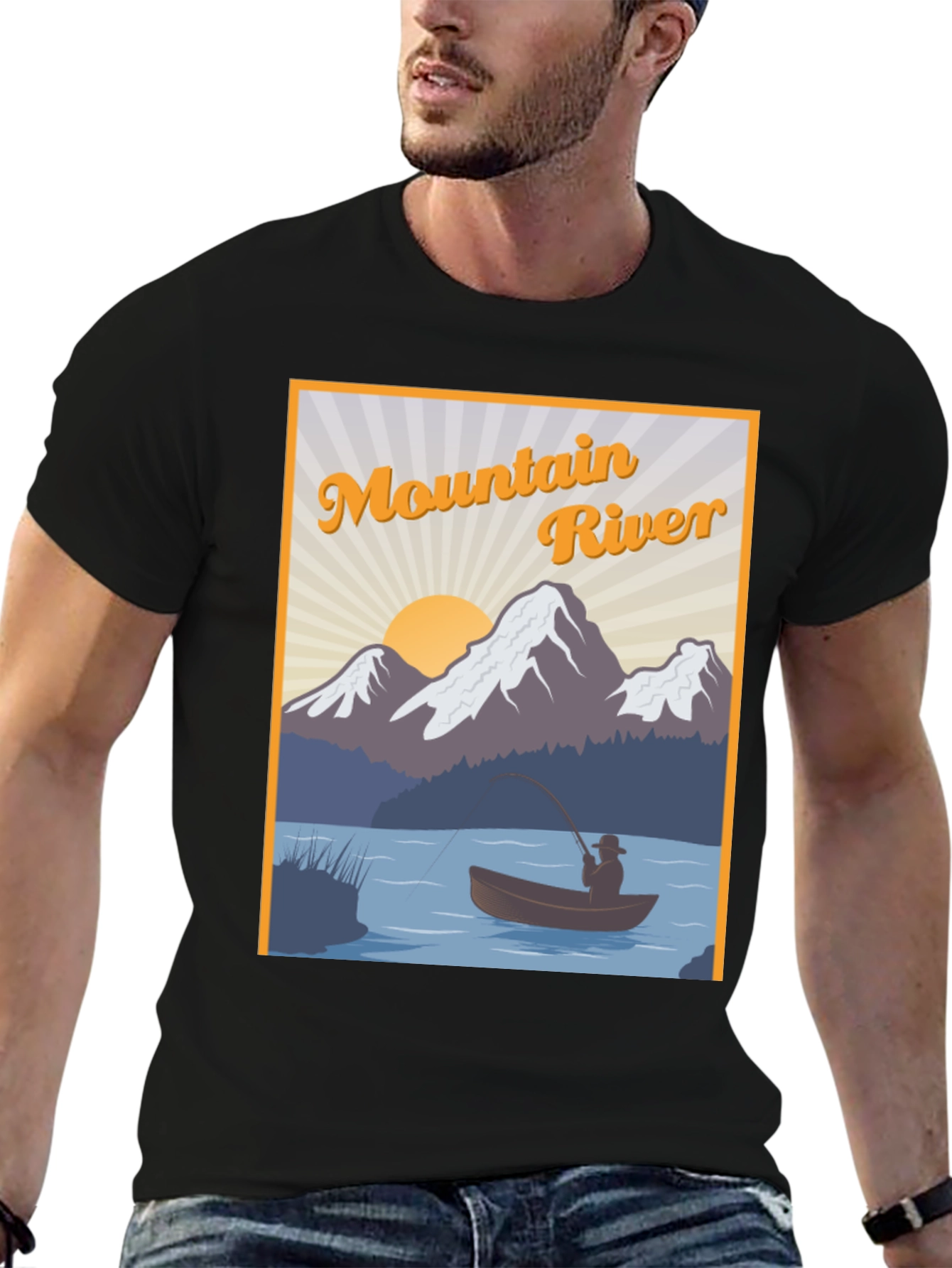 Mountain River Fishing T-Shirt