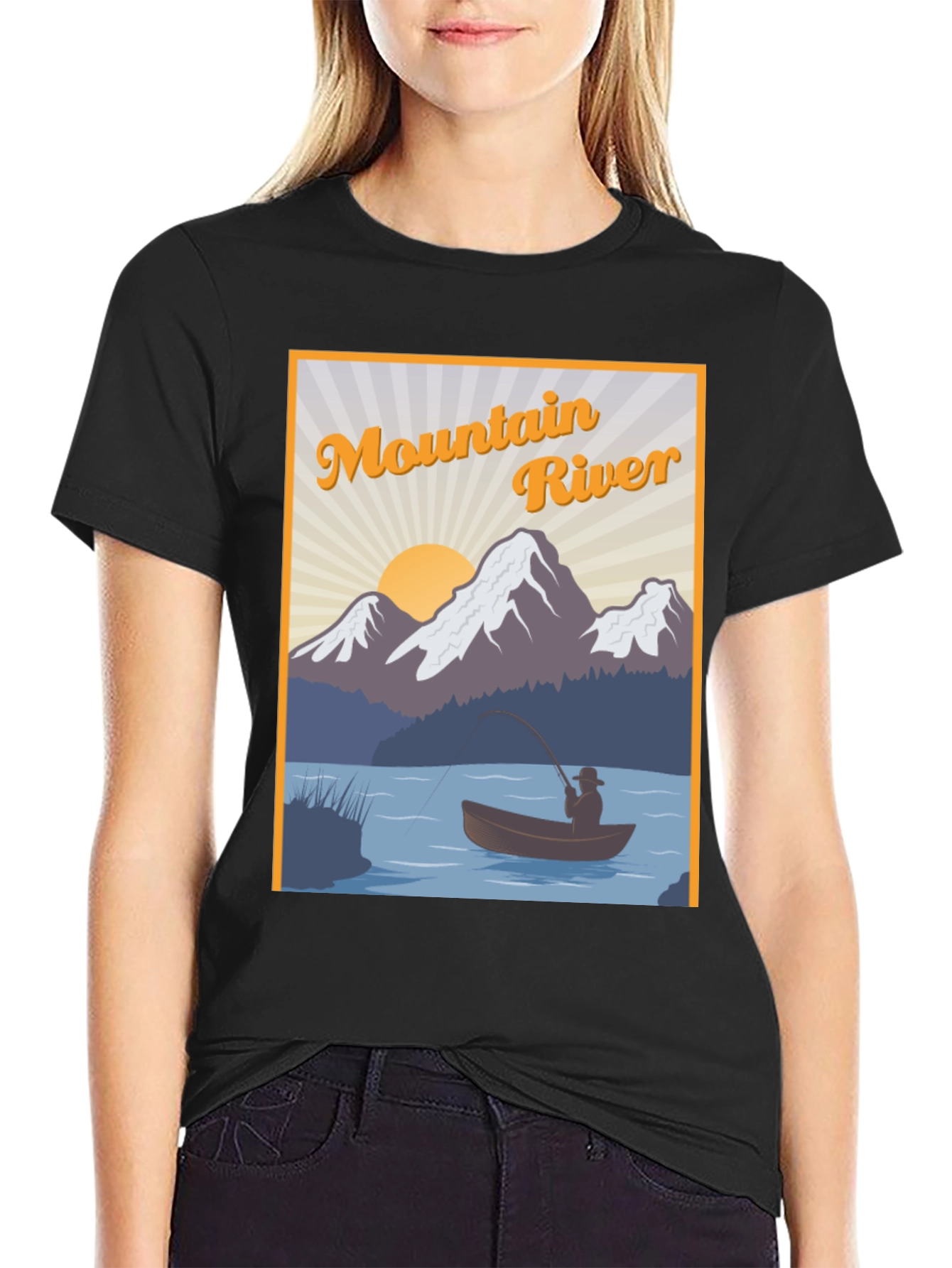 Mountain River Fishing T-Shirt