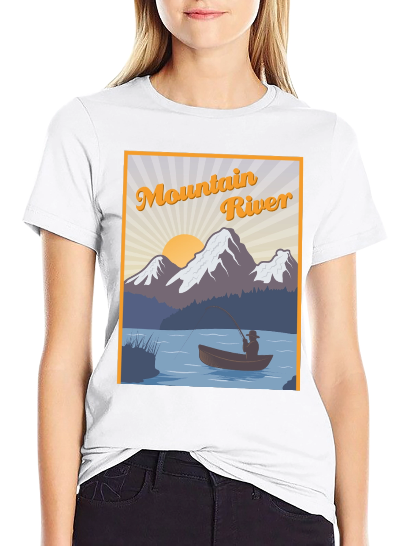 Mountain River Fishing T-Shirt