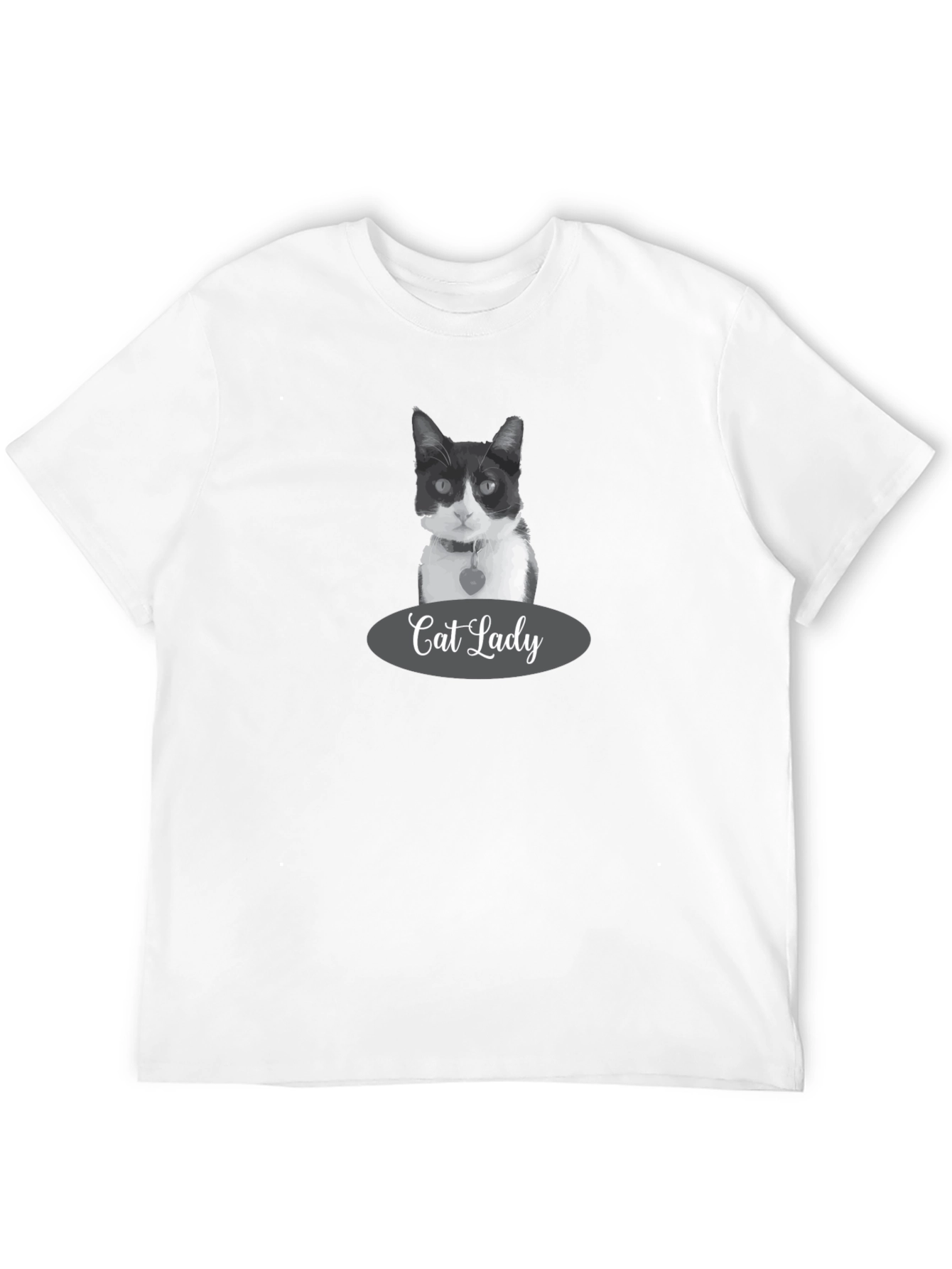Cat Lady Black T-Shirt - Stylish Pet Lover Apparel