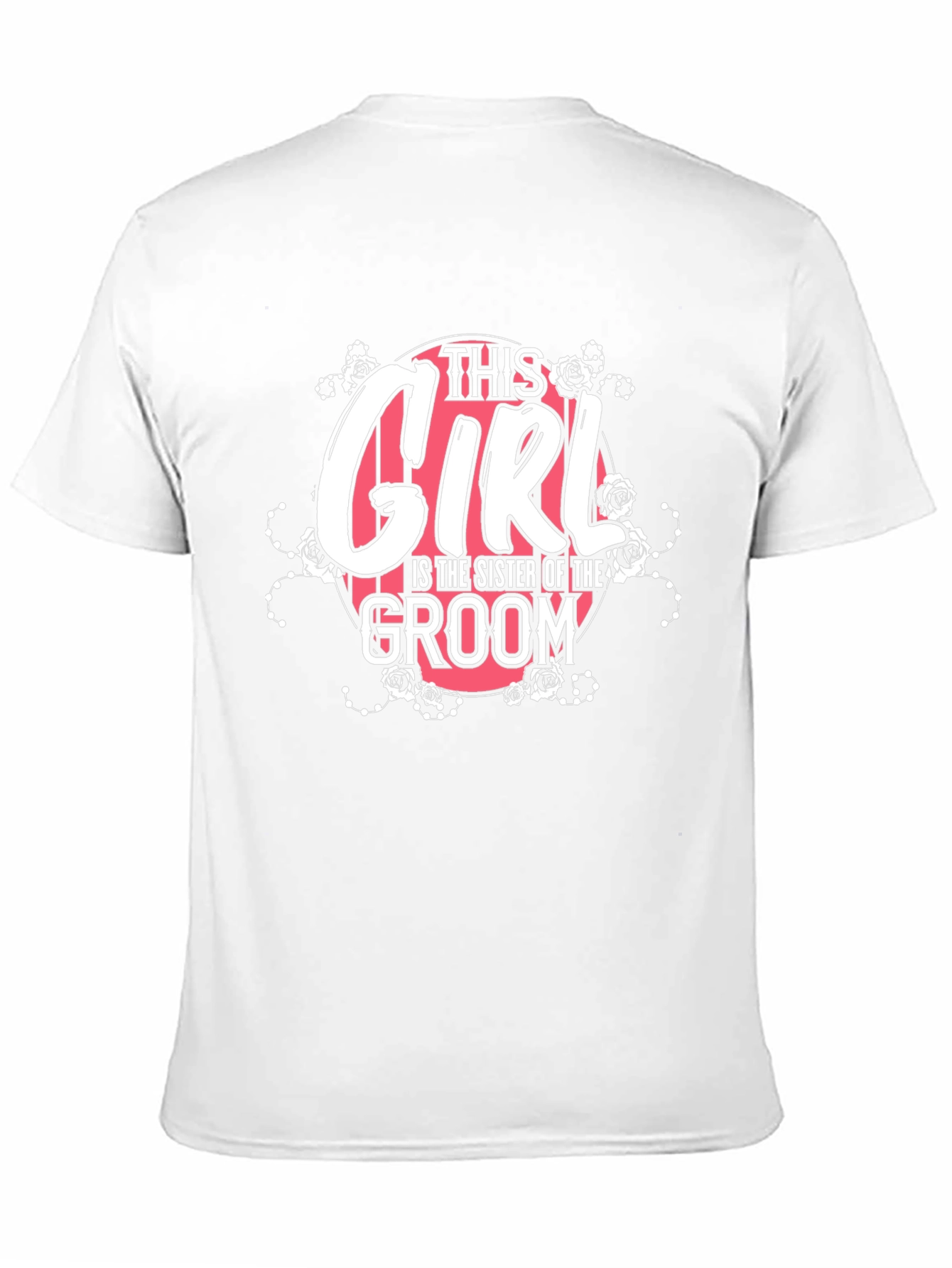 Sister of the Groom T-Shirt - Floral Design